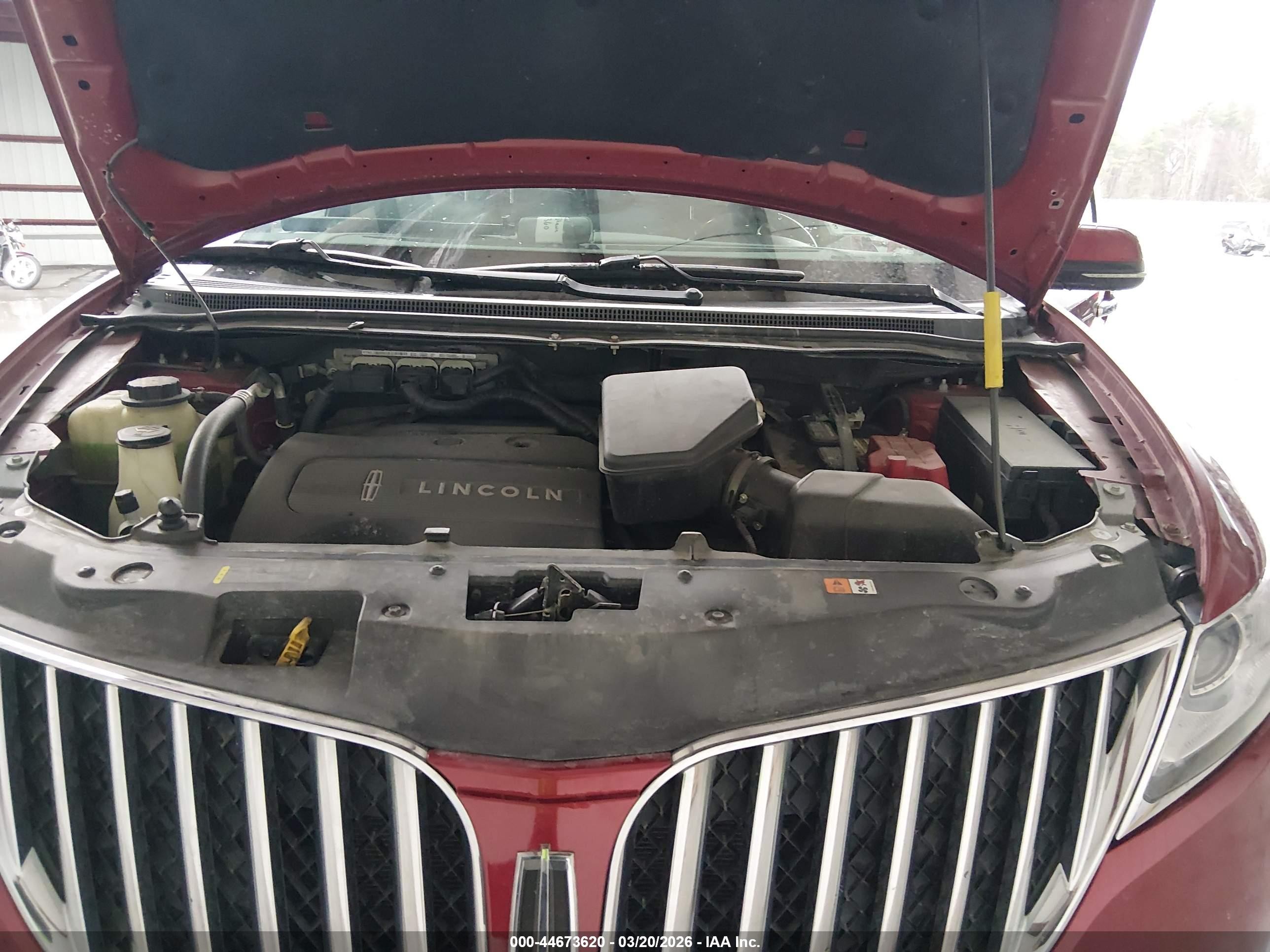 2013 Lincoln Mkx   Красный vin: 2LMDJ8JK4DBL16857