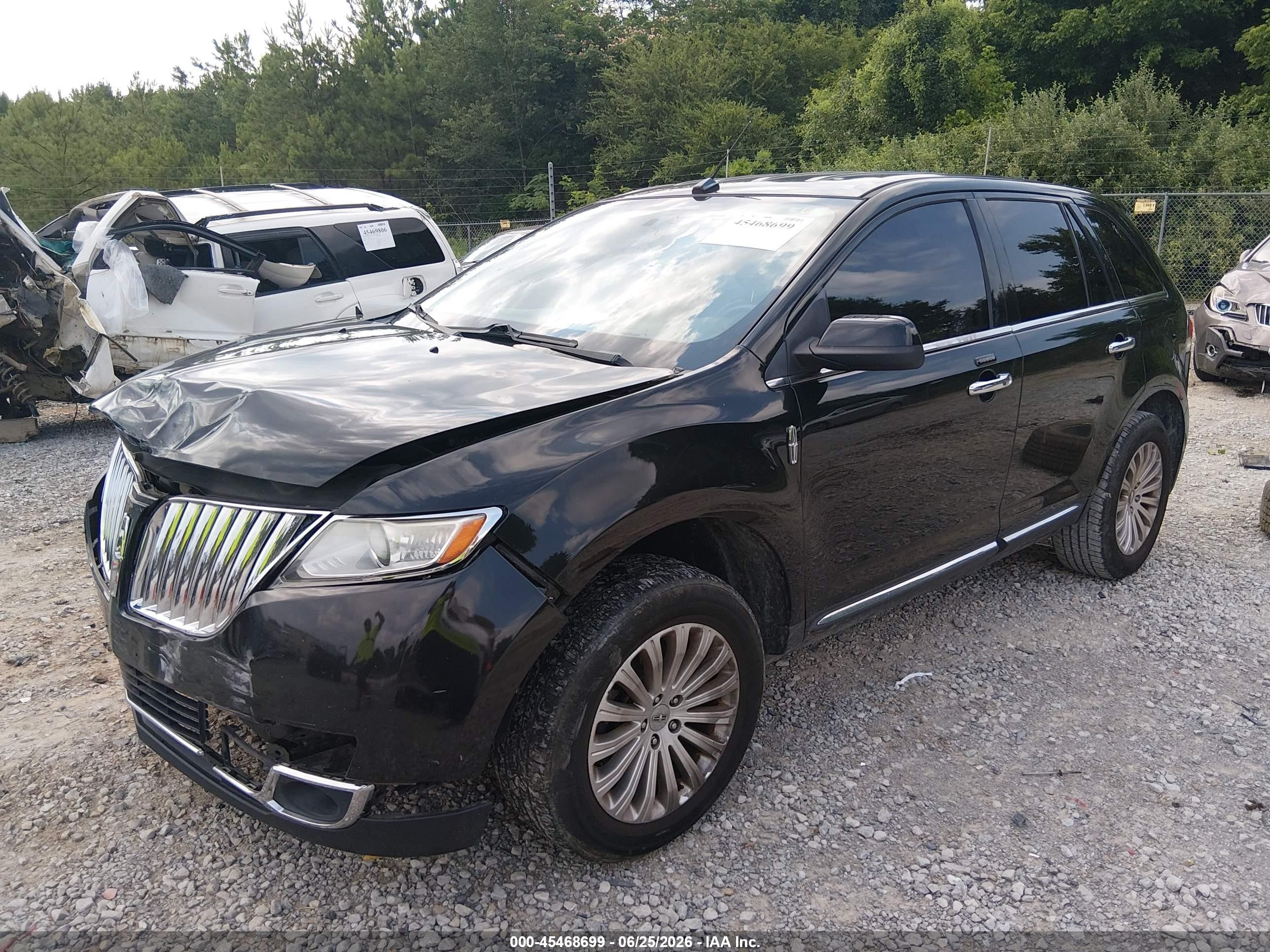 2013 Lincoln Mkx   Black vin: 2LMDJ8JK4DBL19404