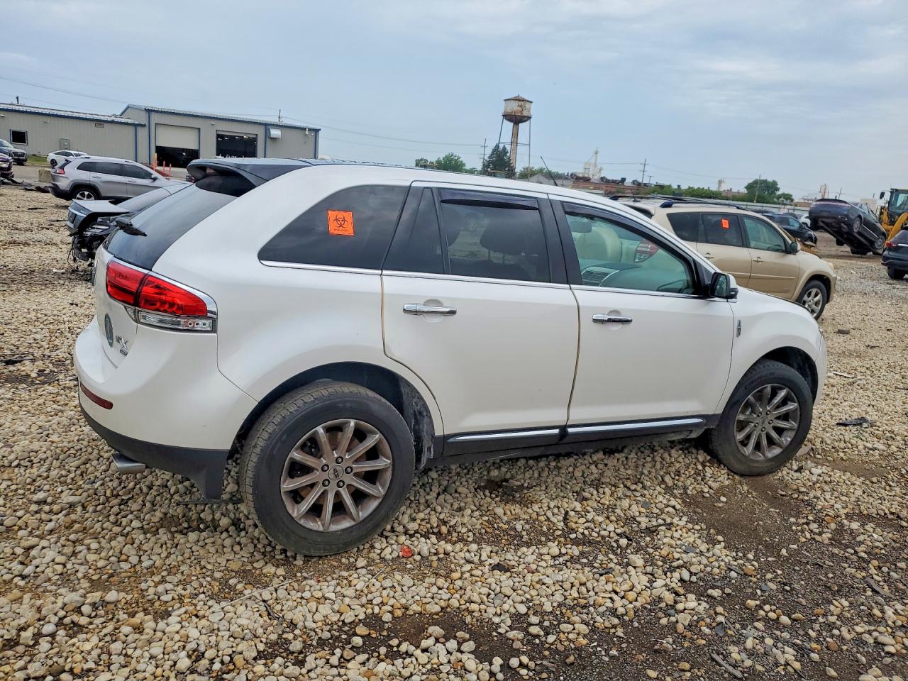 2014 Lincoln Mkx White vin: 2LMDJ8JK4EBL07710