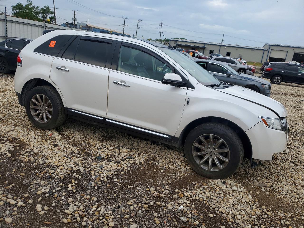 2014 Lincoln Mkx White vin: 2LMDJ8JK4EBL07710