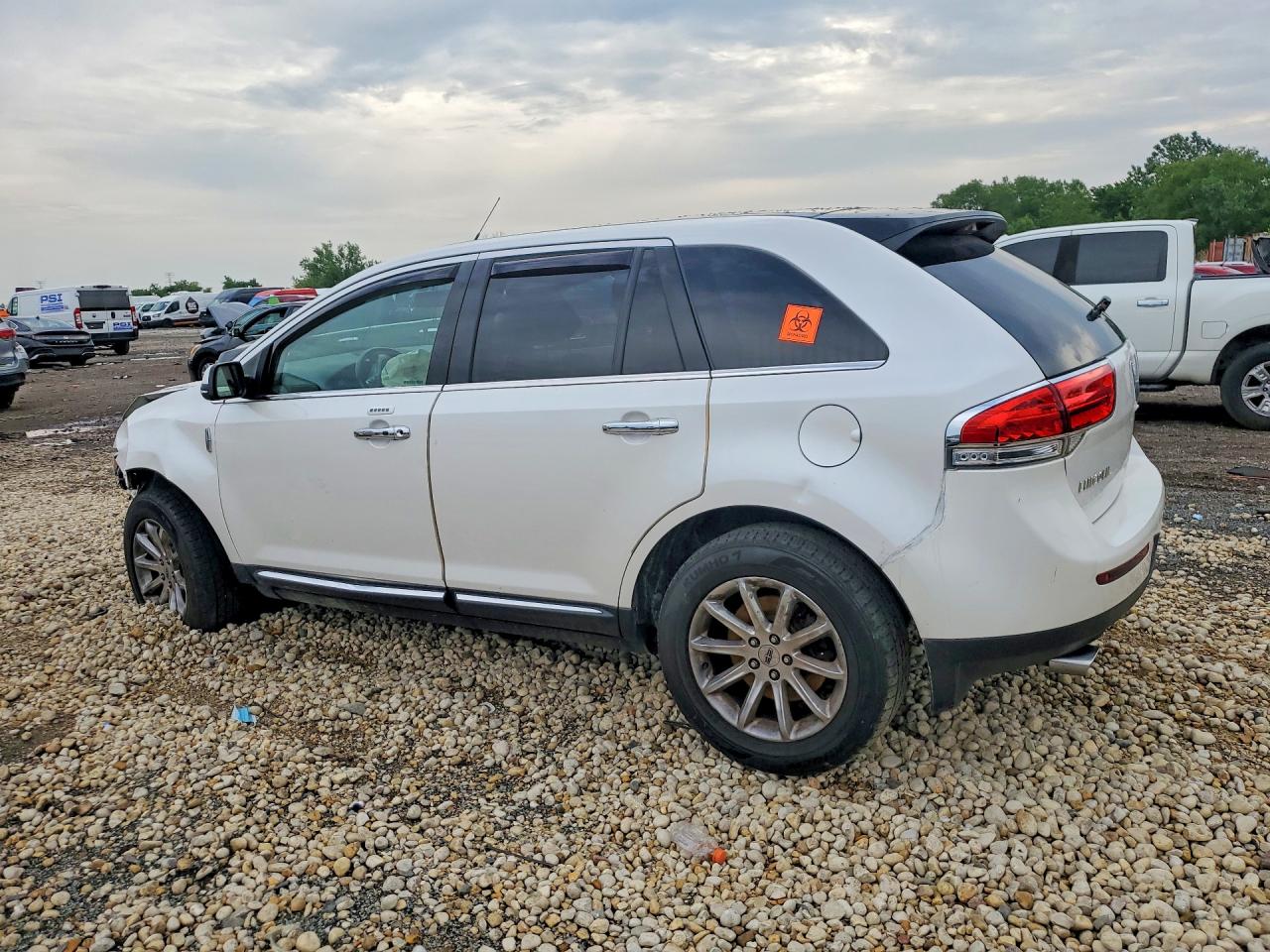 2014 Lincoln Mkx White vin: 2LMDJ8JK4EBL07710
