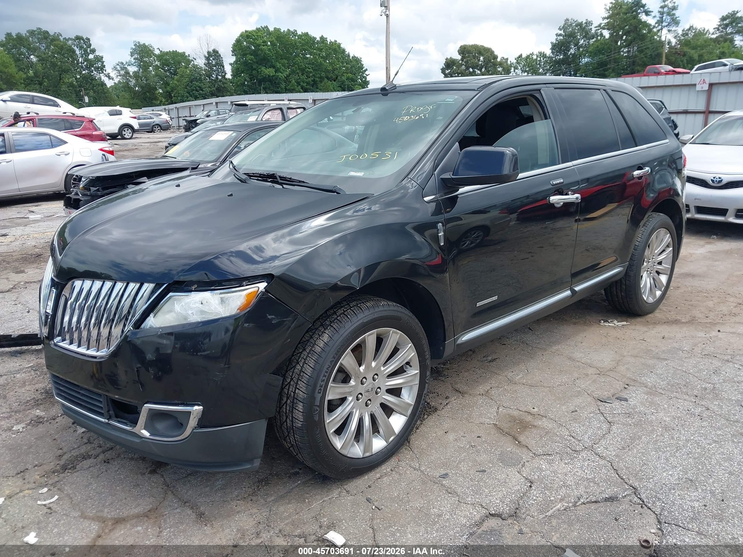 2011 Lincoln Mkx   Black vin: 2LMDJ8JK5BBJ00531