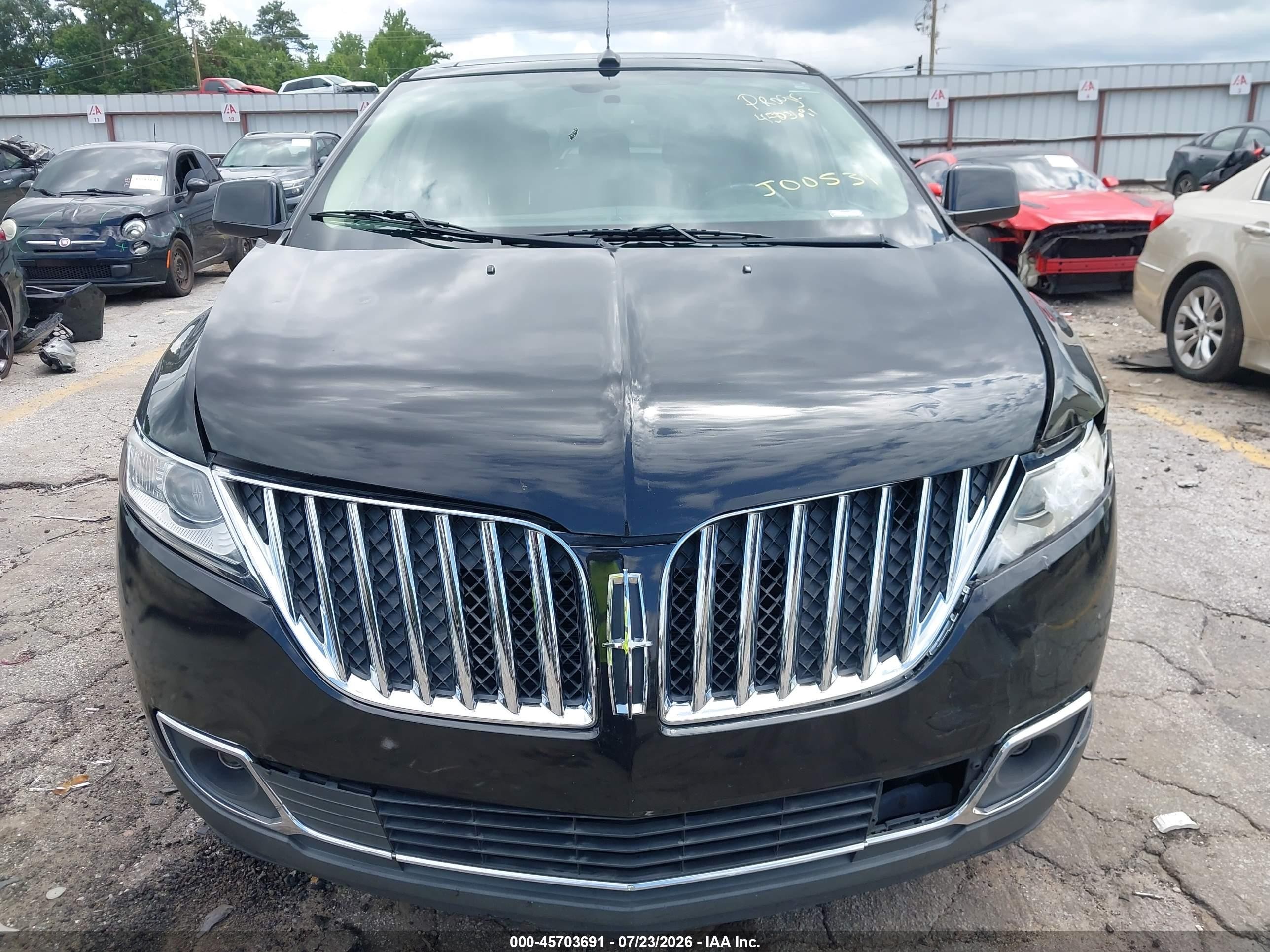 2011 Lincoln Mkx   Black vin: 2LMDJ8JK5BBJ00531