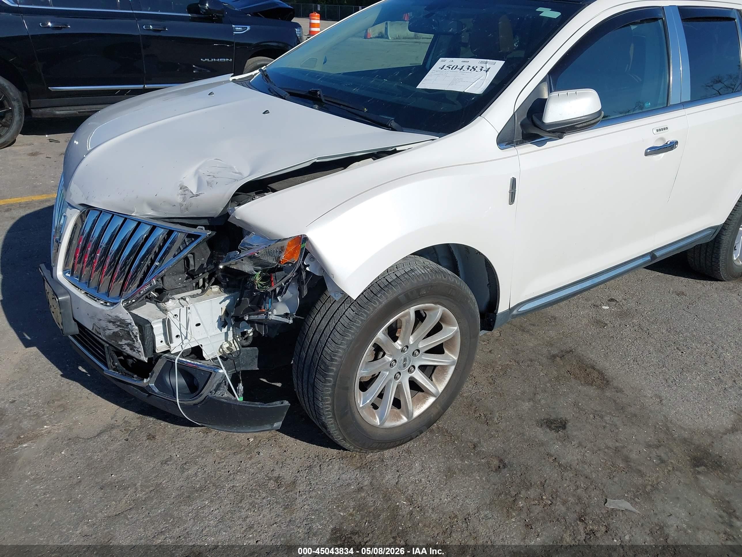 2012 Lincoln Mkx   White vin: 2LMDJ8JK5CBL17773