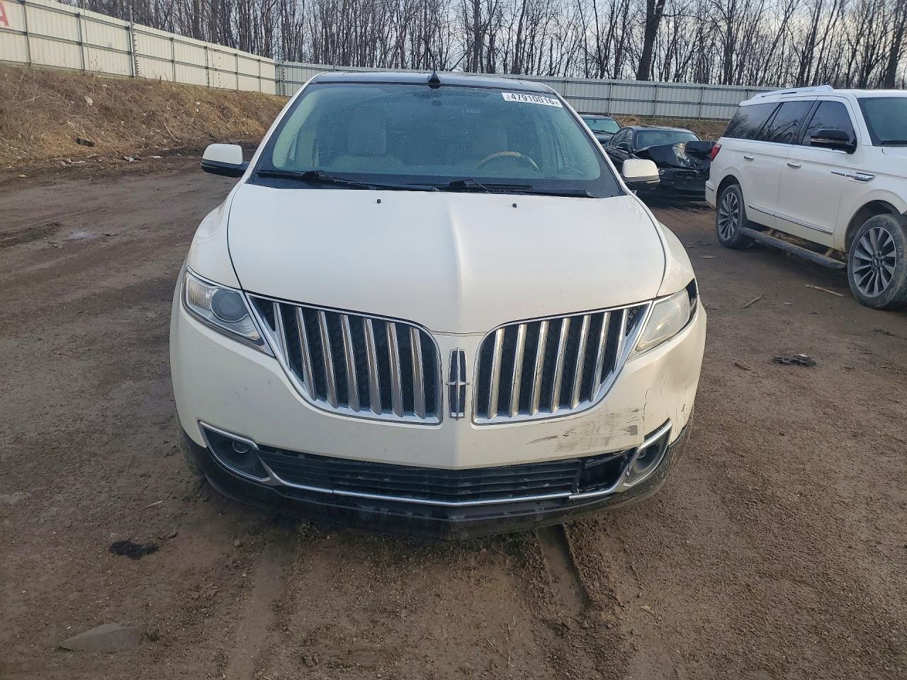 2013 Lincoln Mkx White vin: 2LMDJ8JK5DBL05687
