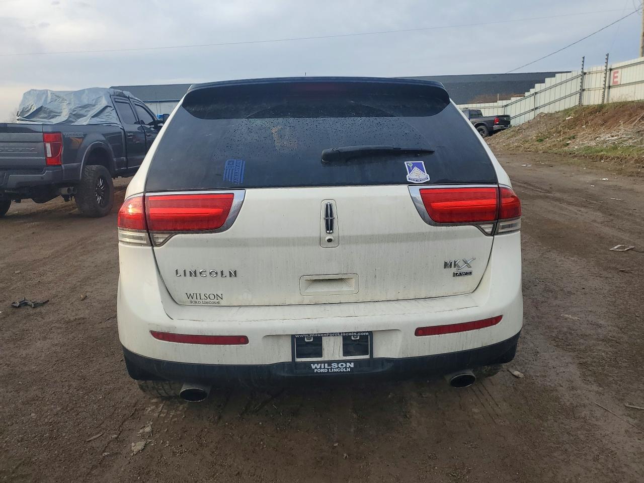2013 Lincoln Mkx White vin: 2LMDJ8JK5DBL05687