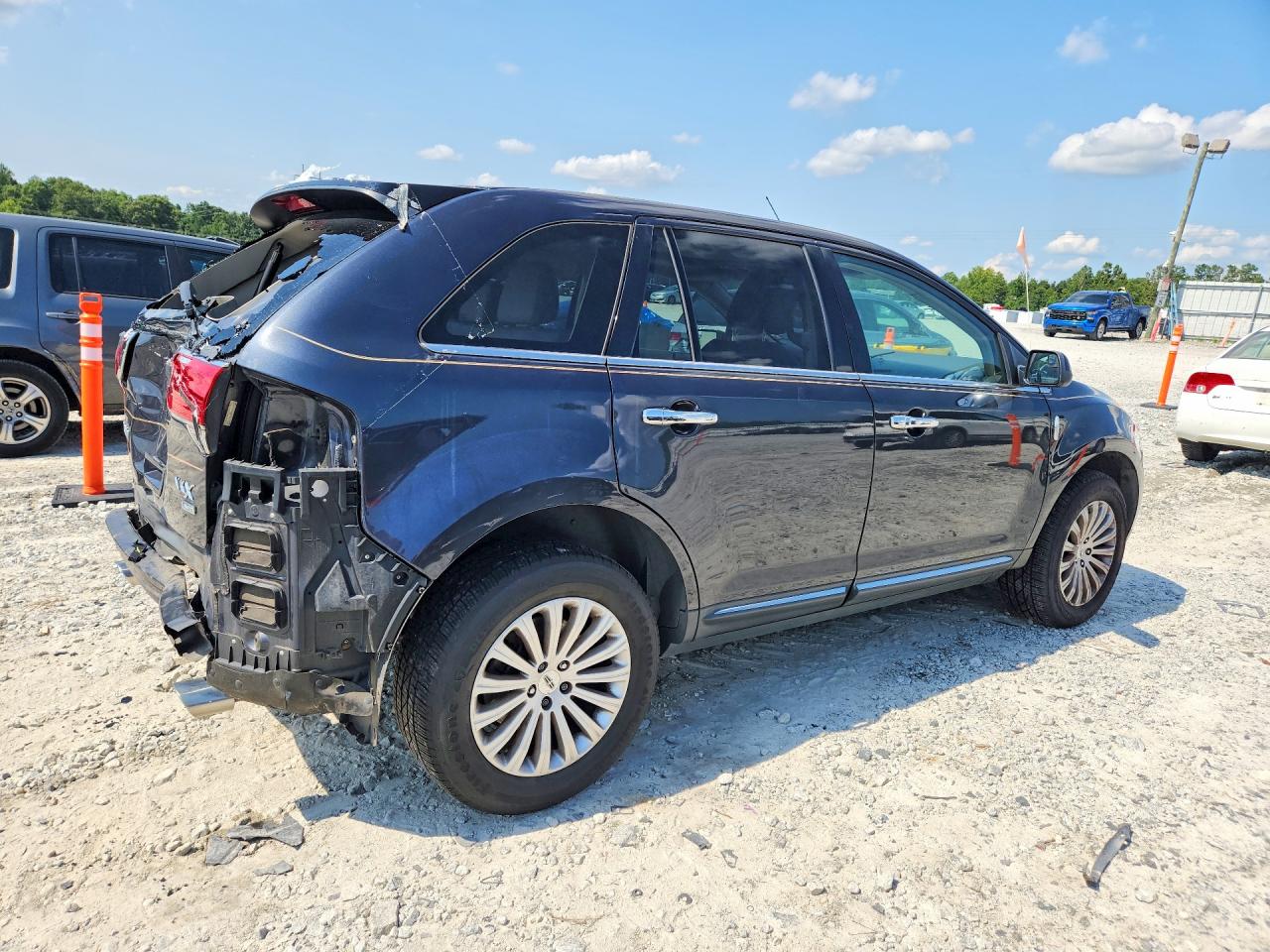 2013 Lincoln Mkx Gray vin: 2LMDJ8JK5DBL09769