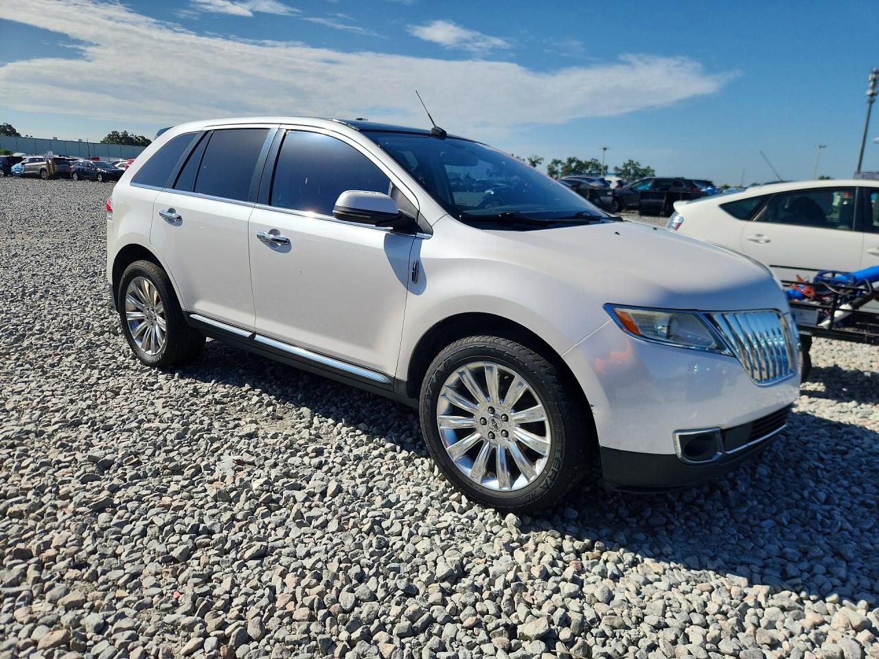 2013 Lincoln Mkx White vin: 2LMDJ8JK5DBL12865