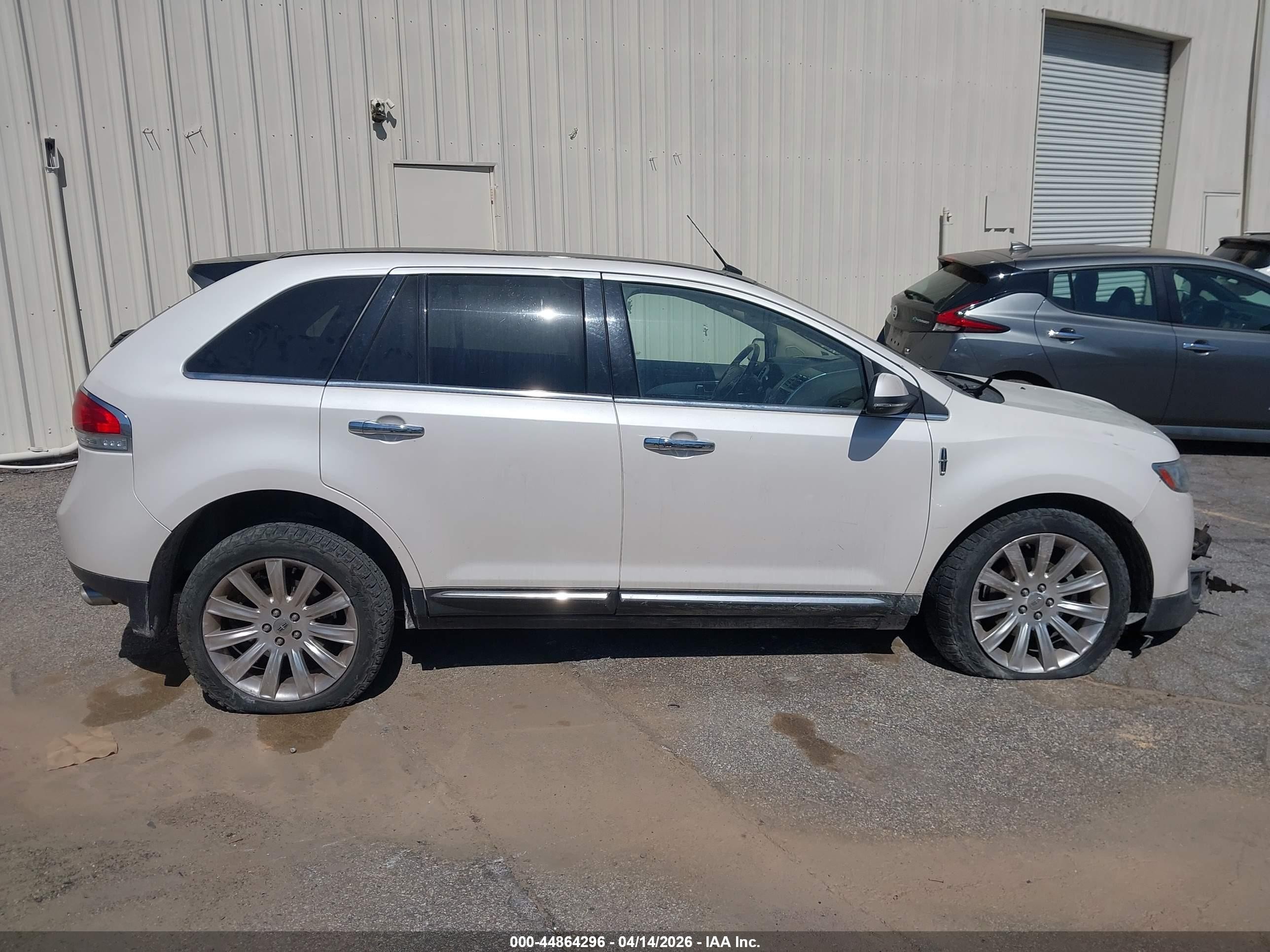 2013 Lincoln Mkx   White vin: 2LMDJ8JK5DBL26474