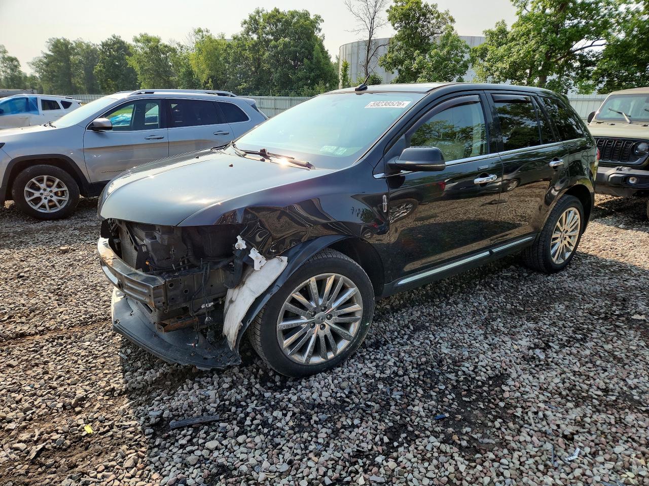 2013 Lincoln Mkx Black vin: 2LMDJ8JK5DBL48345