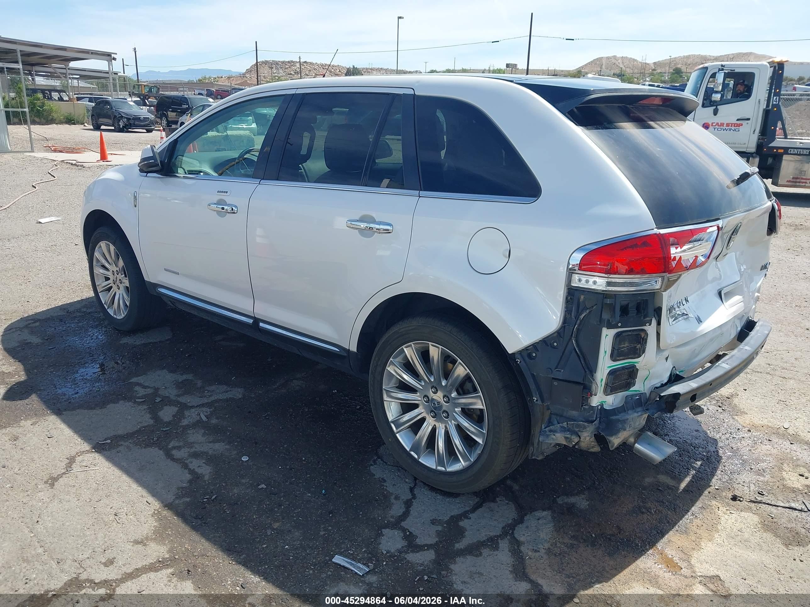 2014 Lincoln Mkx White vin: 2LMDJ8JK5EBL03116