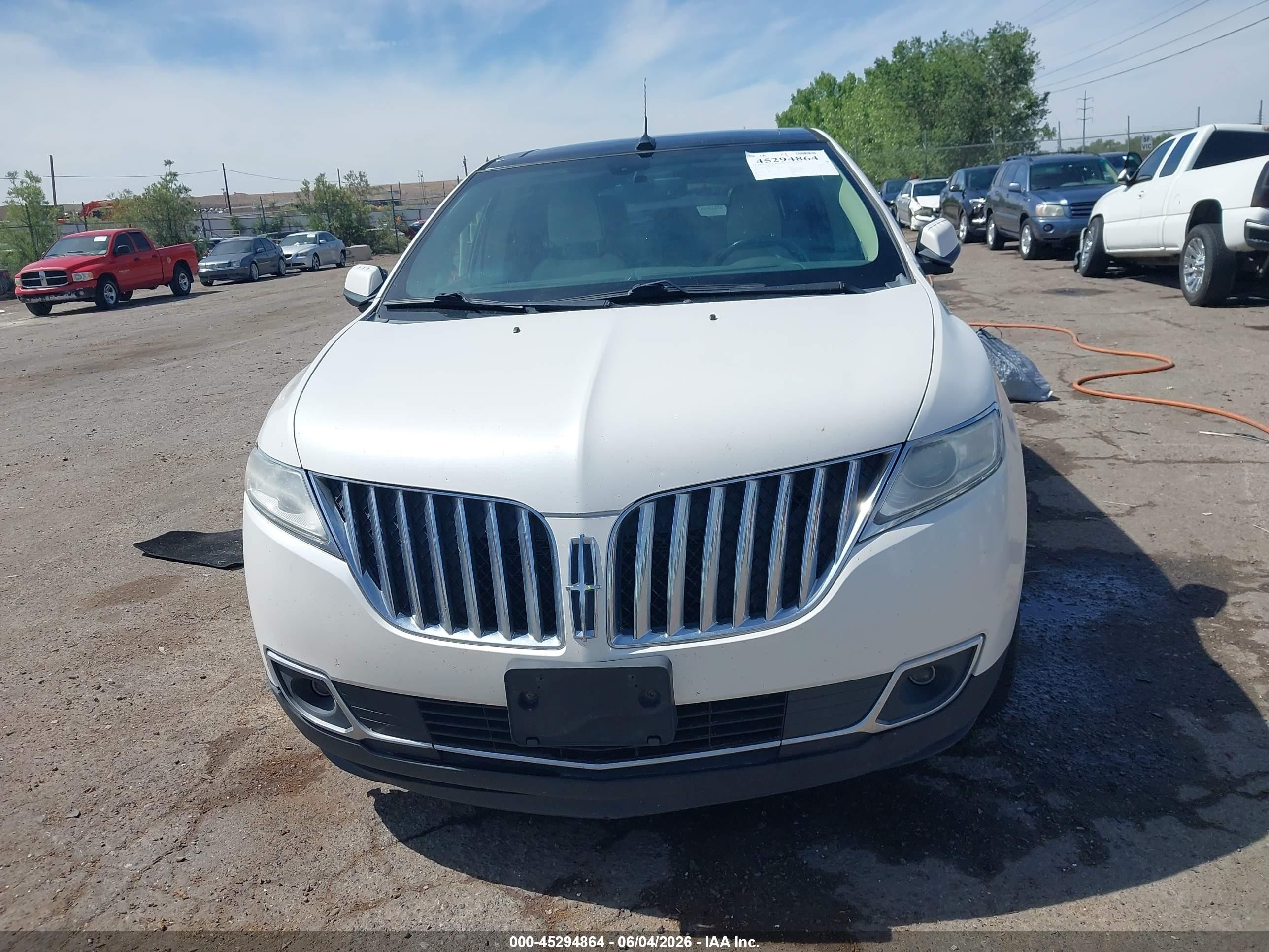 2014 Lincoln Mkx White vin: 2LMDJ8JK5EBL03116