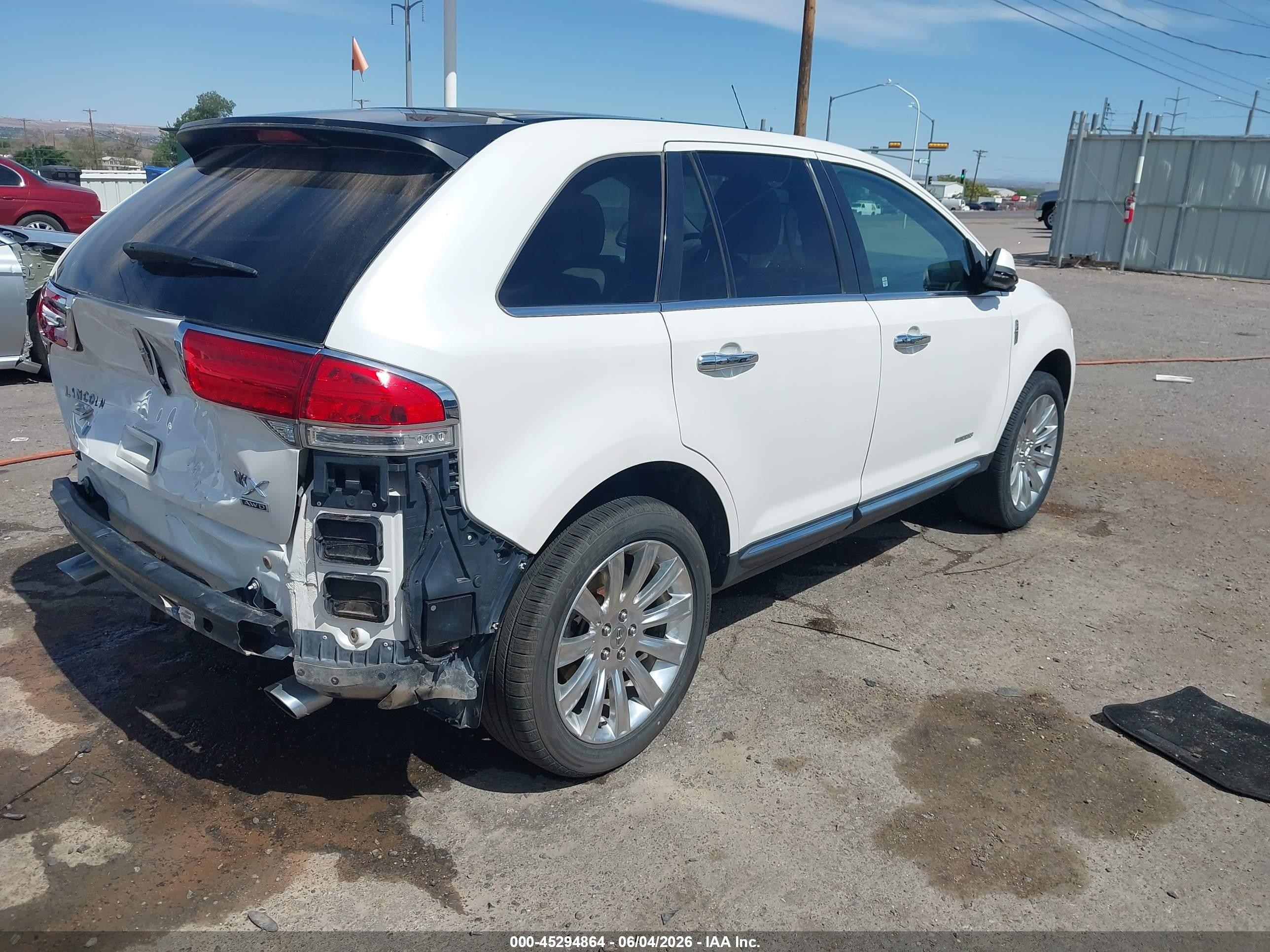 2014 Lincoln Mkx White vin: 2LMDJ8JK5EBL03116