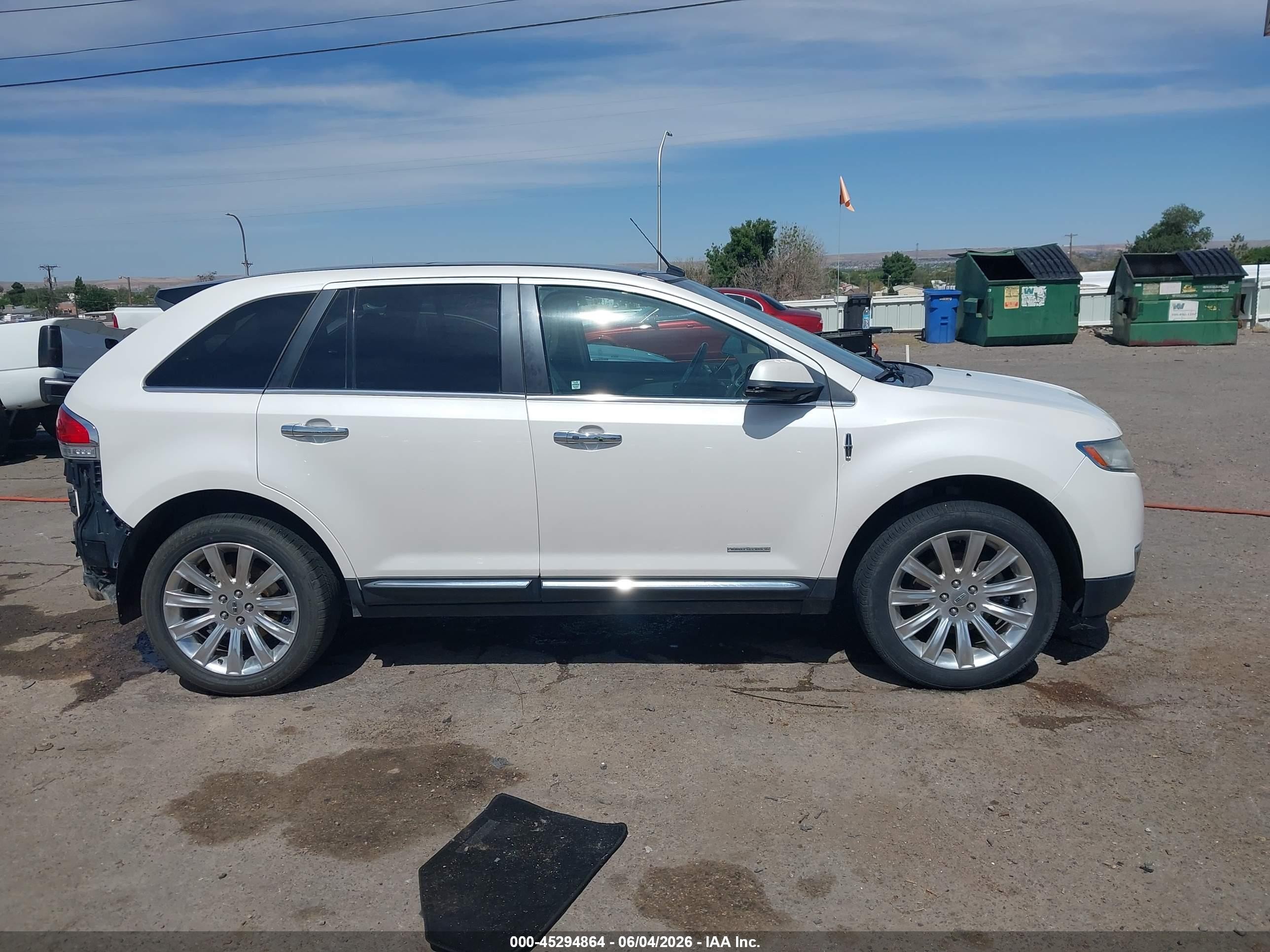 2014 Lincoln Mkx White vin: 2LMDJ8JK5EBL03116