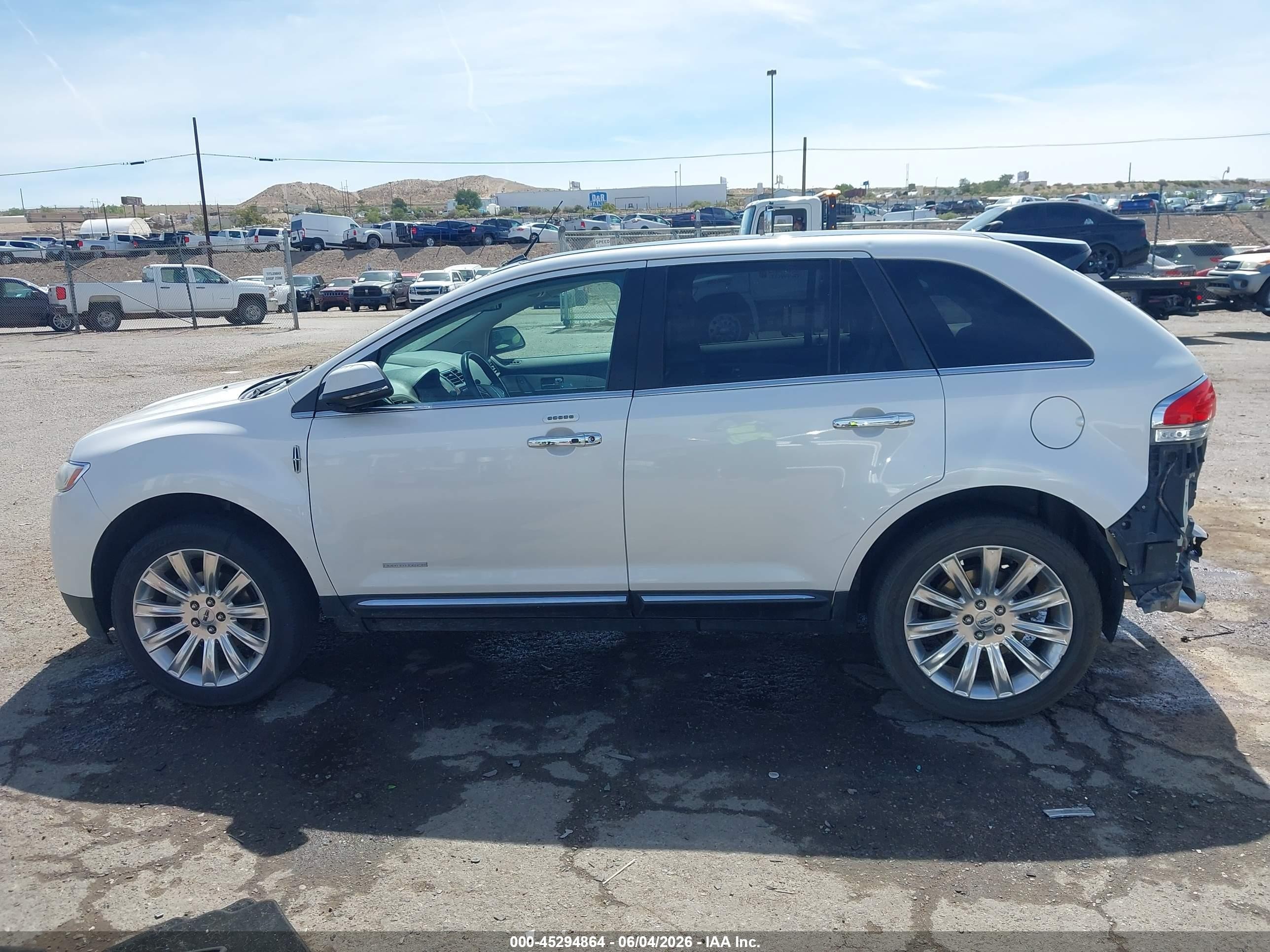 2014 Lincoln Mkx White vin: 2LMDJ8JK5EBL03116