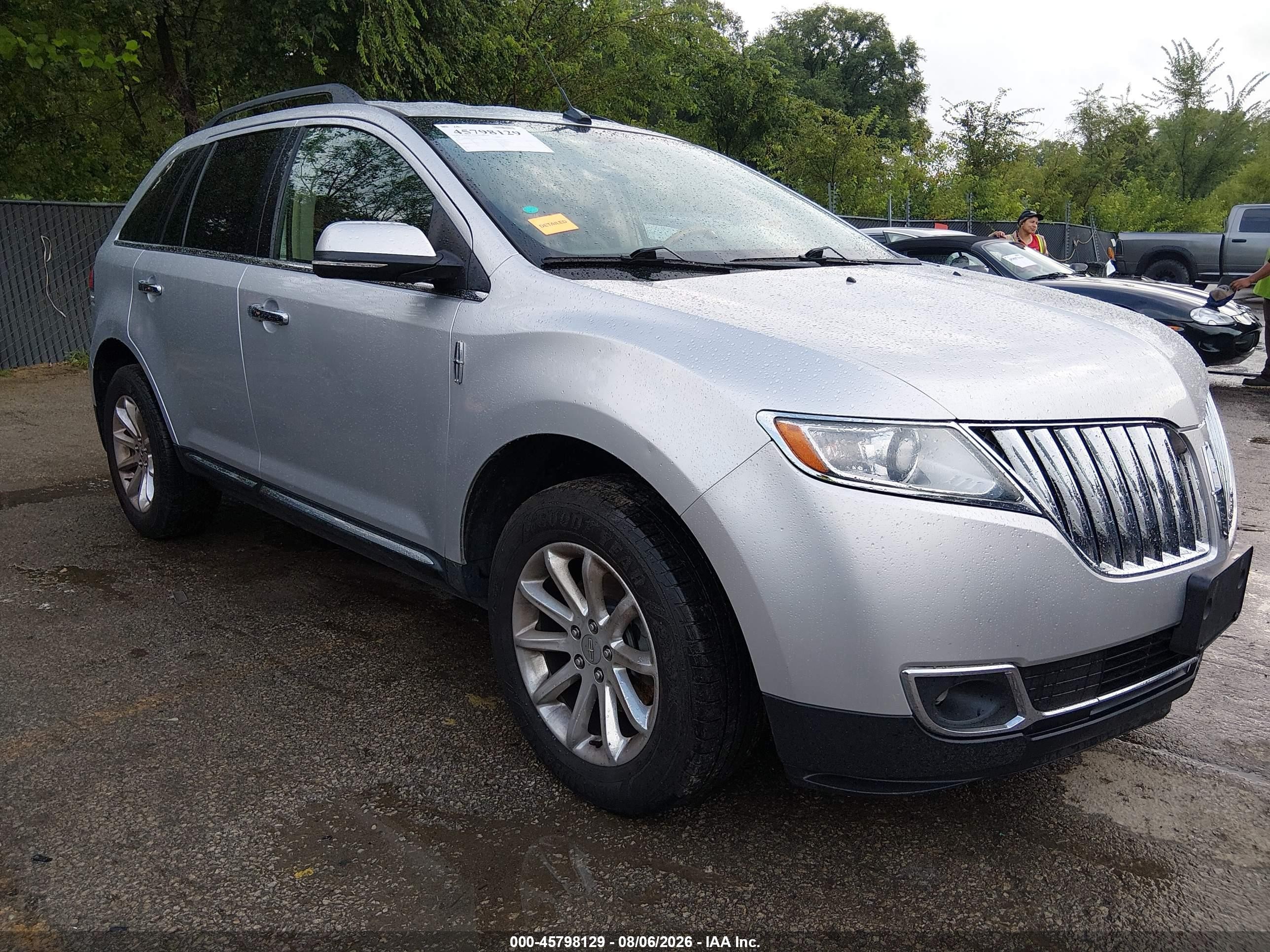 2014 Lincoln Mkx   Silver vin: 2LMDJ8JK5EBL06727