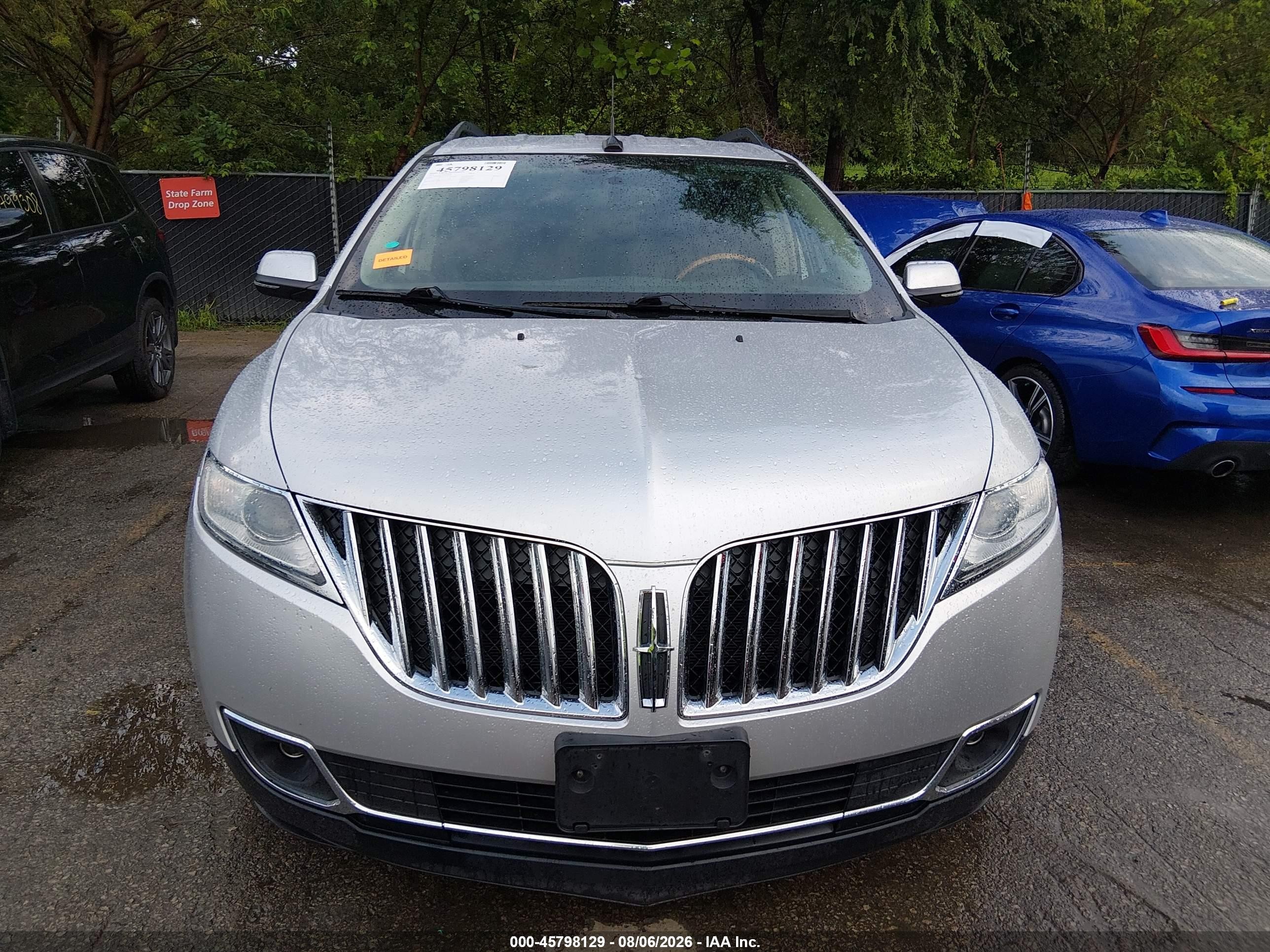 2014 Lincoln Mkx   Silver vin: 2LMDJ8JK5EBL06727