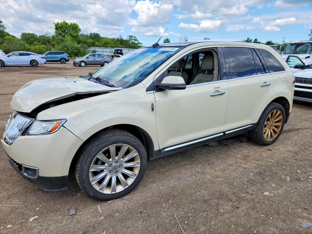 2014 Lincoln Mkx Yellow vin: 2LMDJ8JK5EBL10129