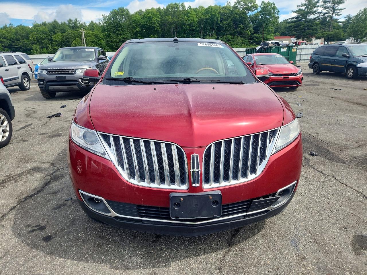 2014 Lincoln Mkx Red vin: 2LMDJ8JK5EBL19803