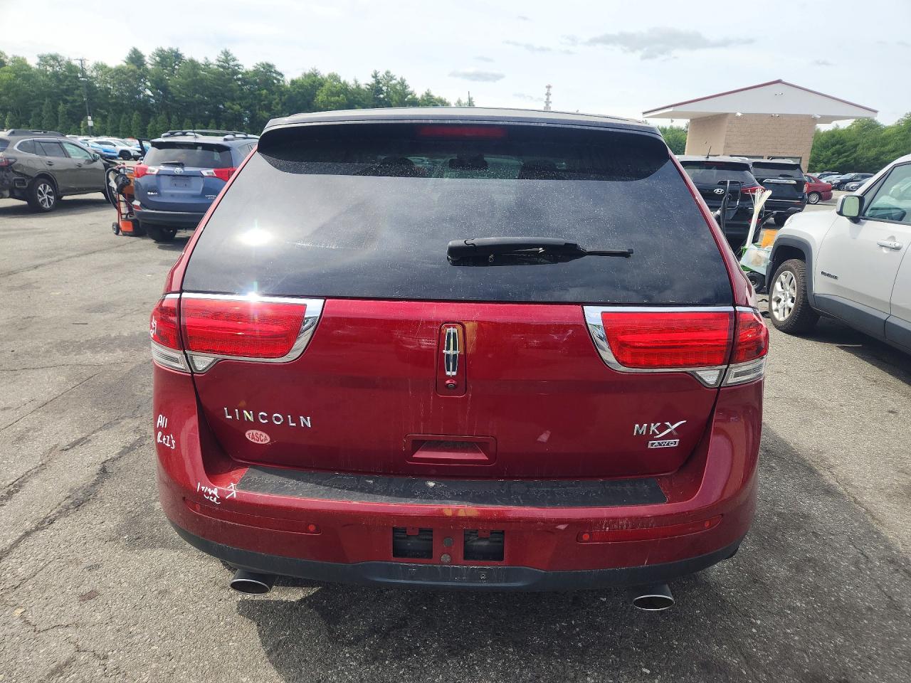 2014 Lincoln Mkx Red vin: 2LMDJ8JK5EBL19803