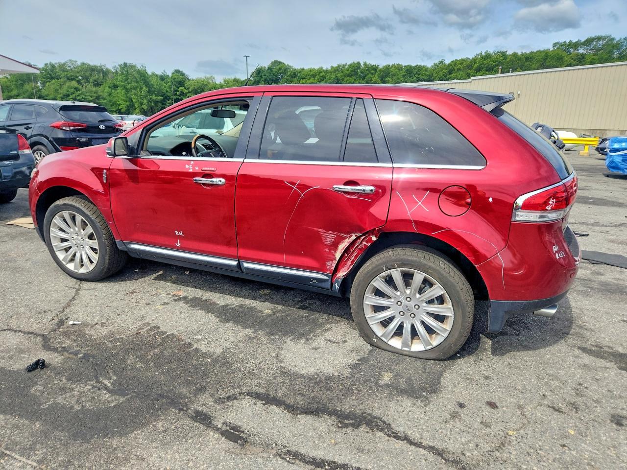 2014 Lincoln Mkx Red vin: 2LMDJ8JK5EBL19803