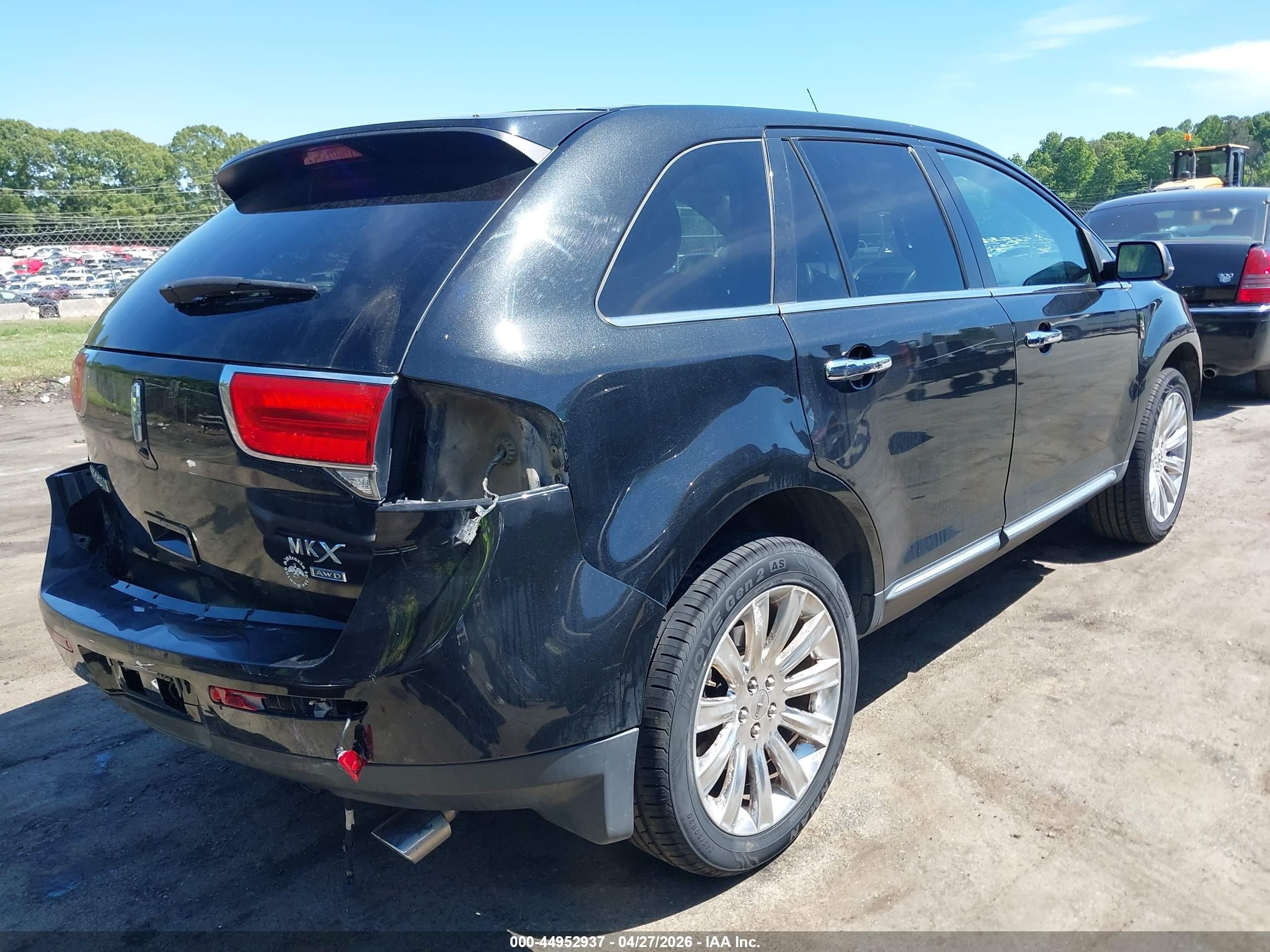 2015 Lincoln Mkx   Black vin: 2LMDJ8JK5FBL27451