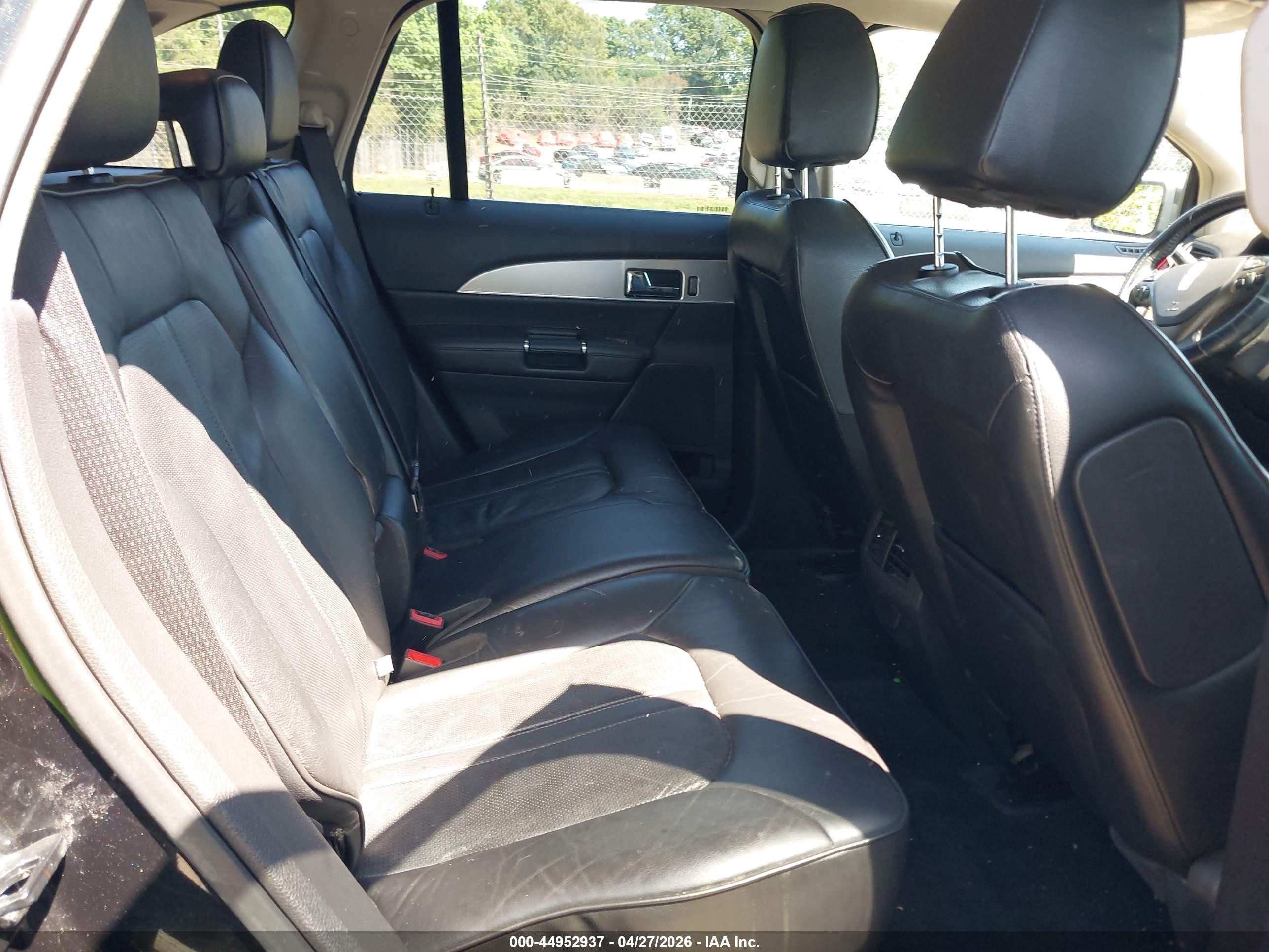 2015 Lincoln Mkx   Black vin: 2LMDJ8JK5FBL27451