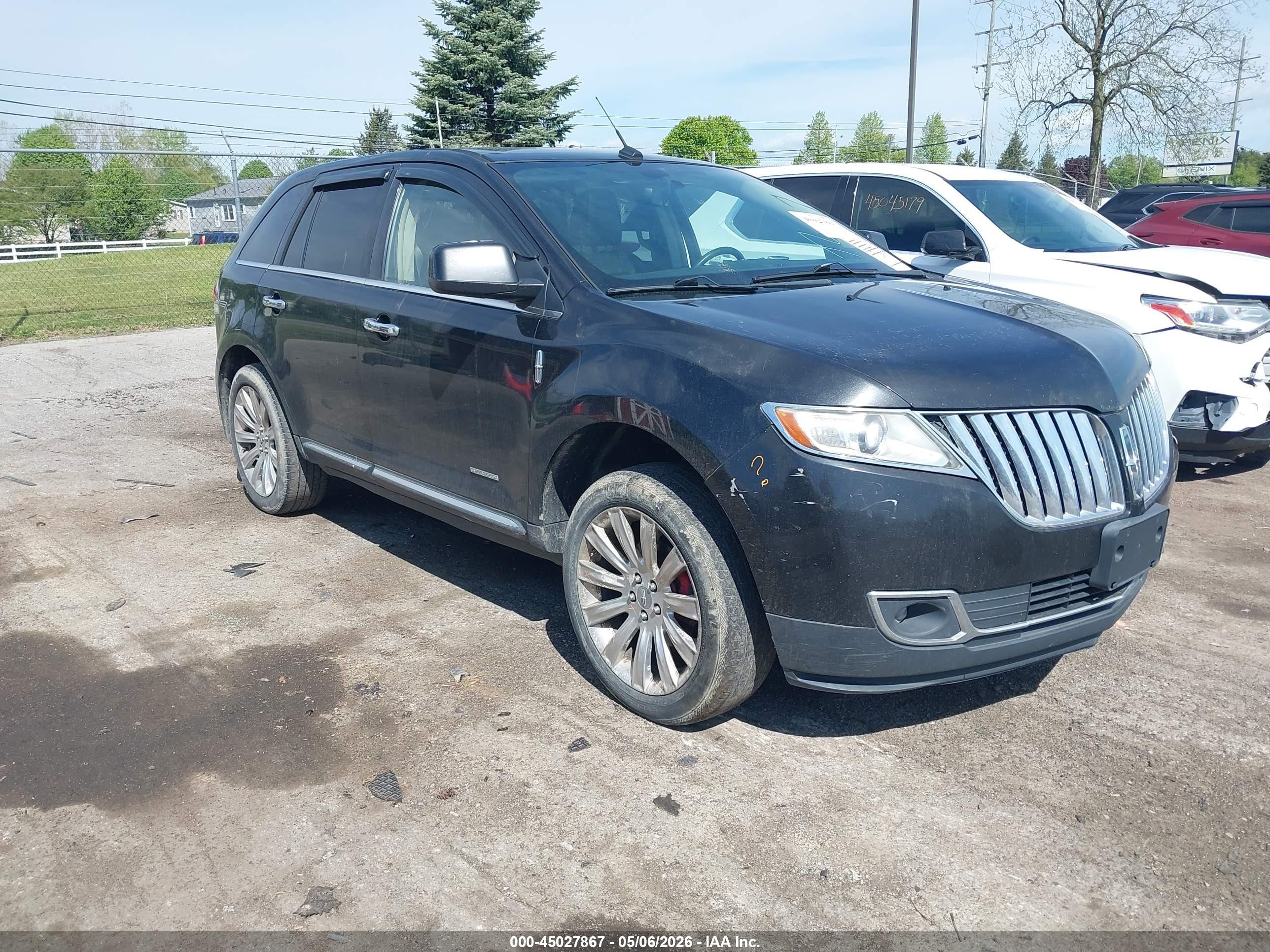 2011 Lincoln Mkx   Черный vin: 2LMDJ8JK6BBJ02465