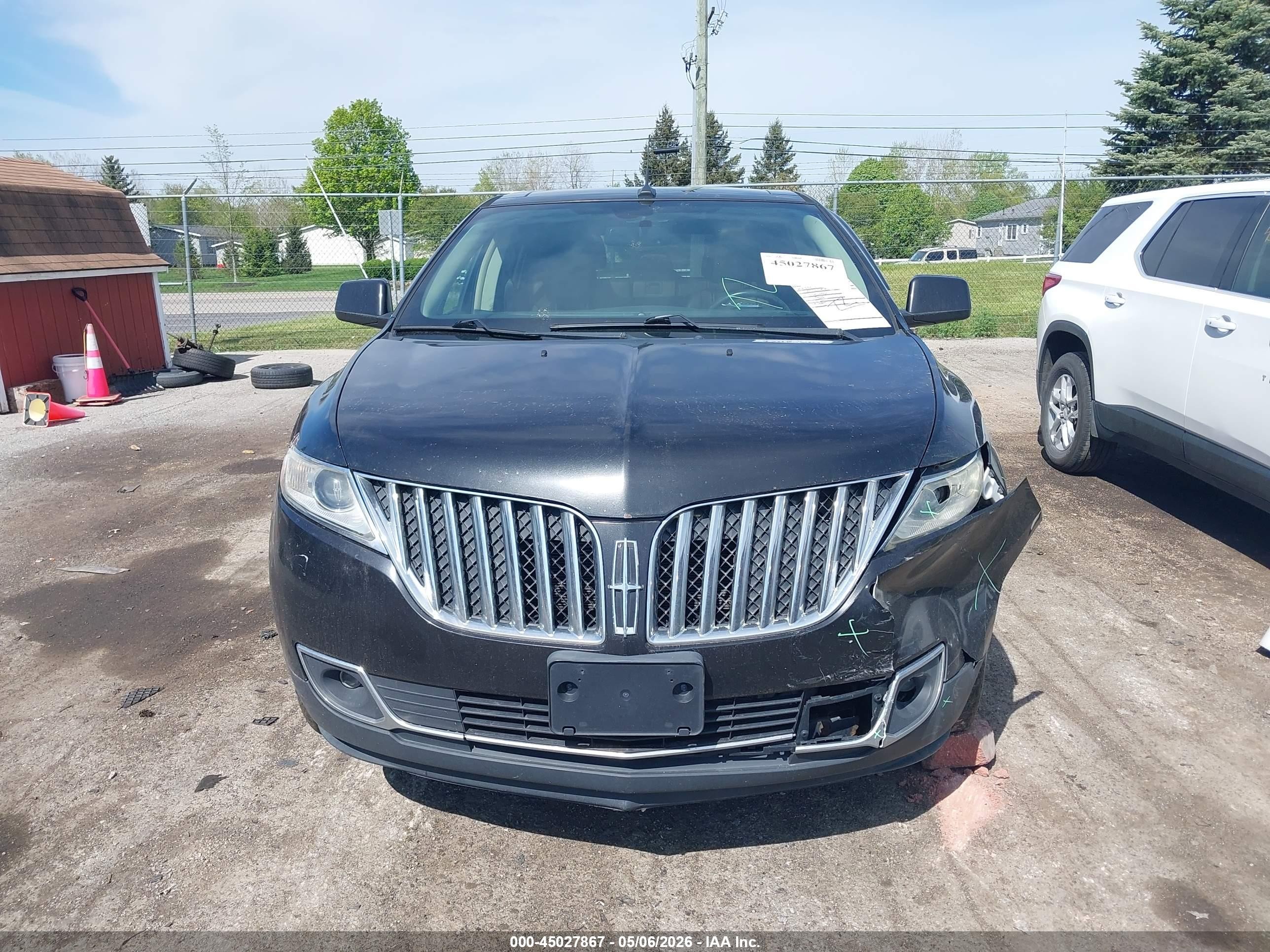 2011 Lincoln Mkx   Черный vin: 2LMDJ8JK6BBJ02465