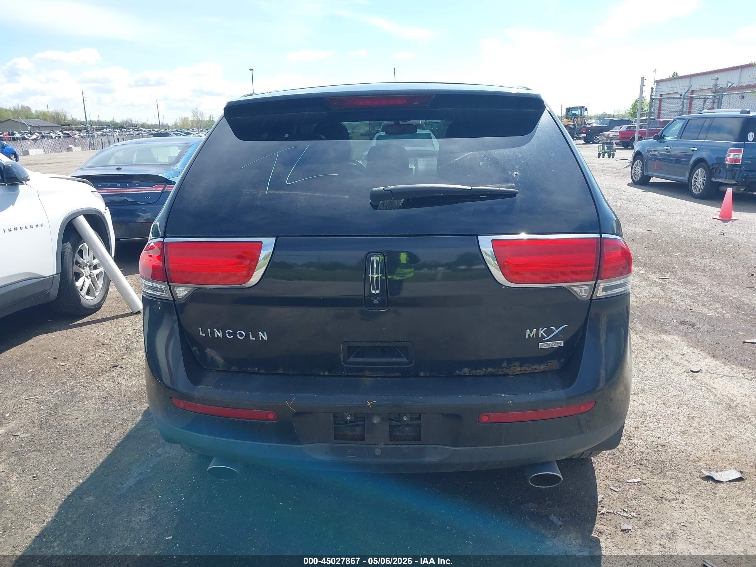 2011 Lincoln Mkx   Черный vin: 2LMDJ8JK6BBJ02465