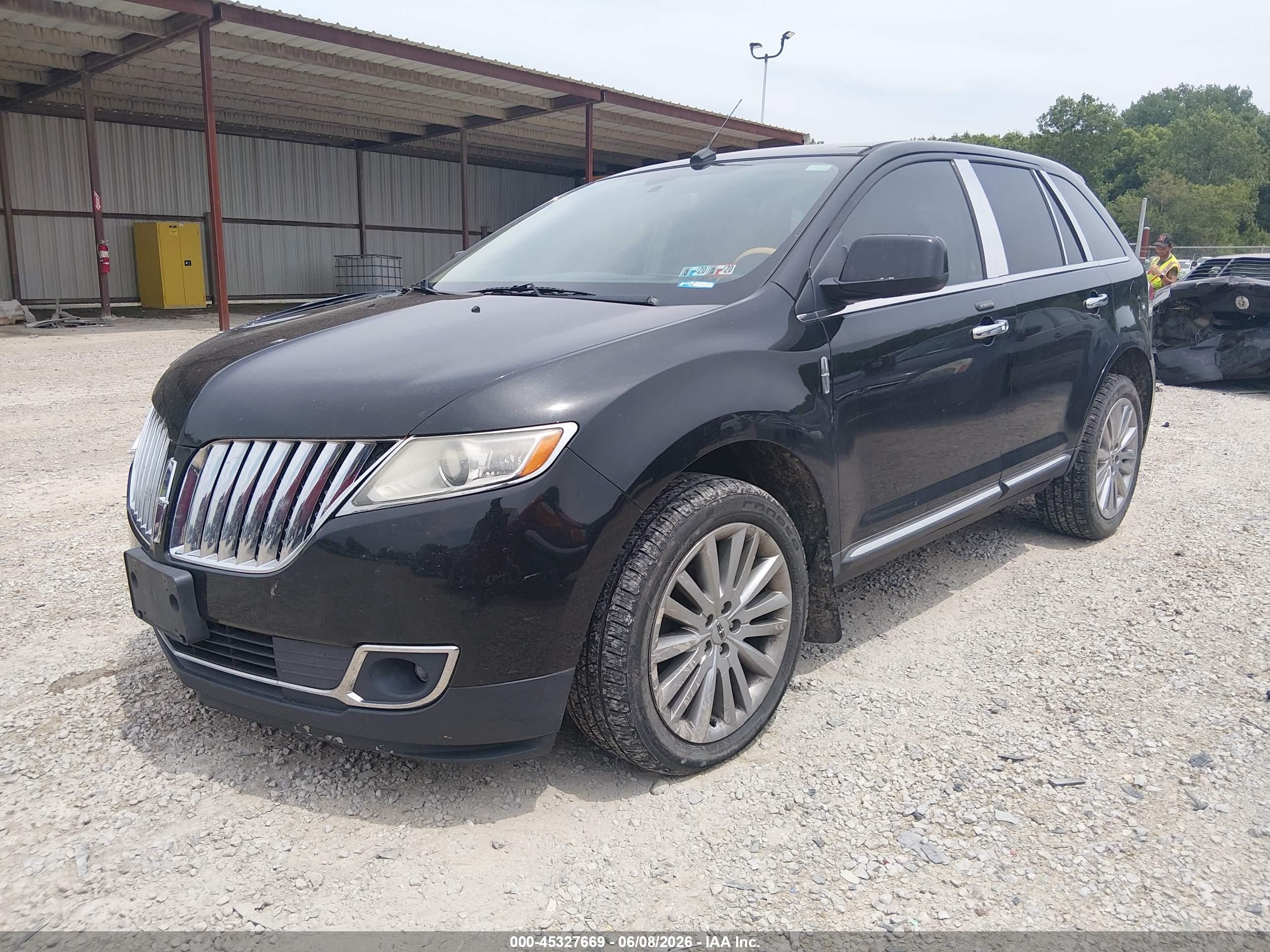 2011 Lincoln Mkx Black vin: 2LMDJ8JK6BBJ05382