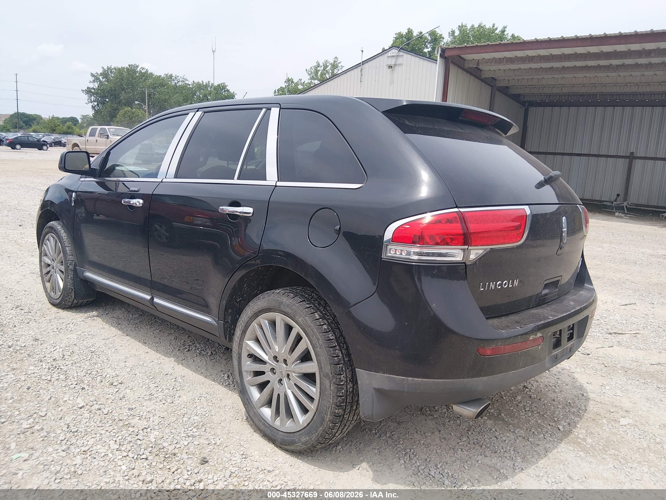 2011 Lincoln Mkx Black vin: 2LMDJ8JK6BBJ05382