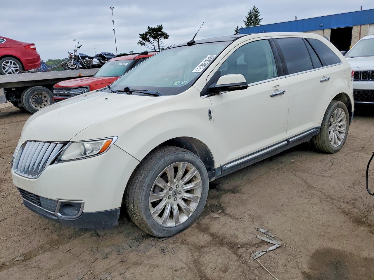 2012 Lincoln Mkx White vin: 2LMDJ8JK6CBL06538