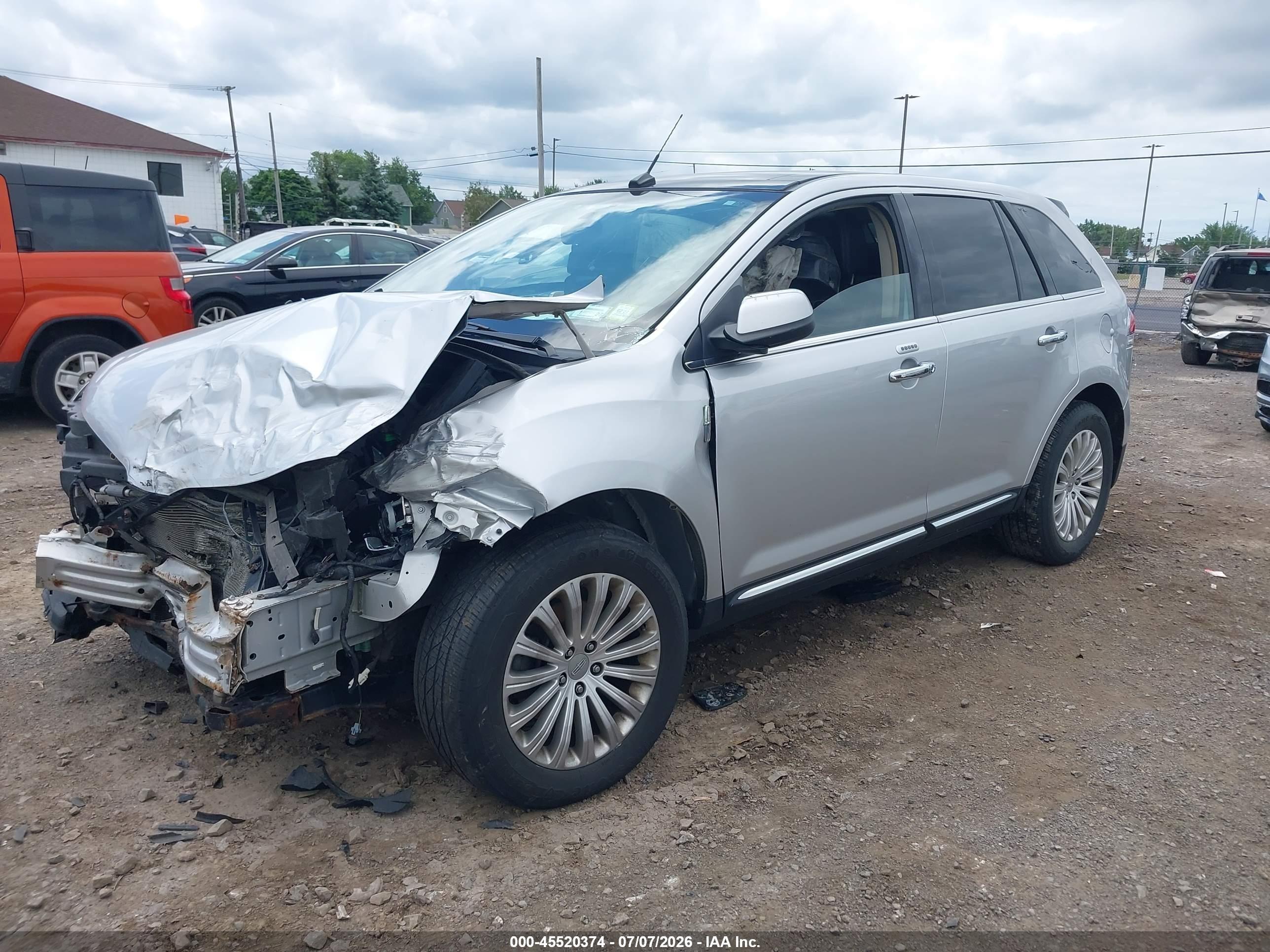 2012 Lincoln Mkx   Silver vin: 2LMDJ8JK6CBL07852