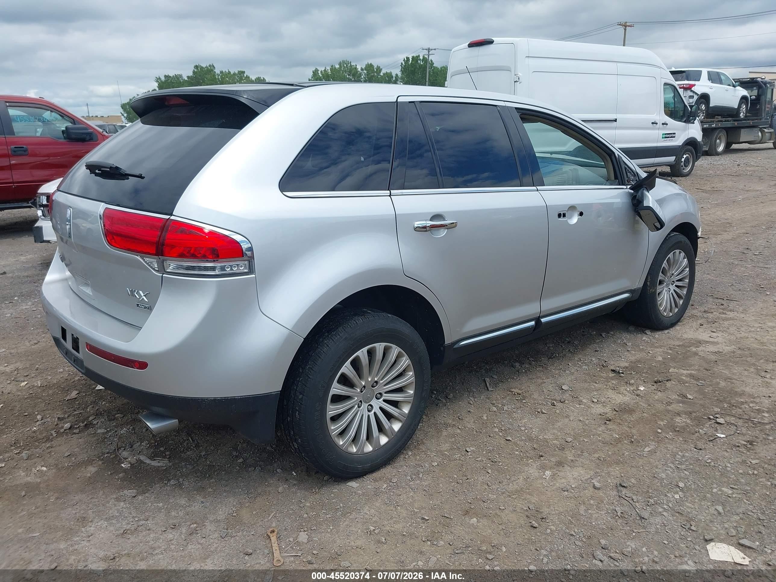 2012 Lincoln Mkx   Silver vin: 2LMDJ8JK6CBL07852