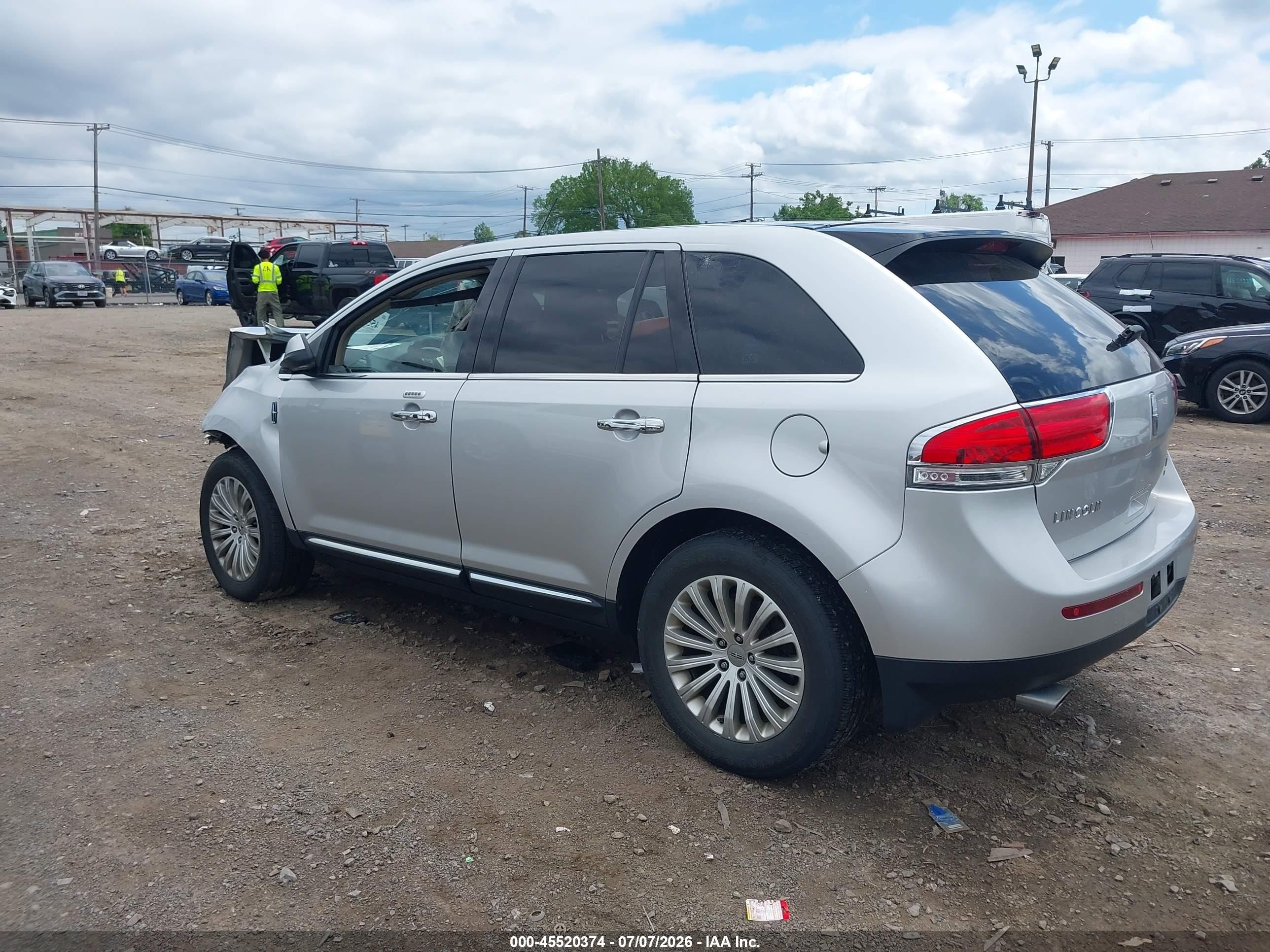 2012 Lincoln Mkx   Silver vin: 2LMDJ8JK6CBL07852