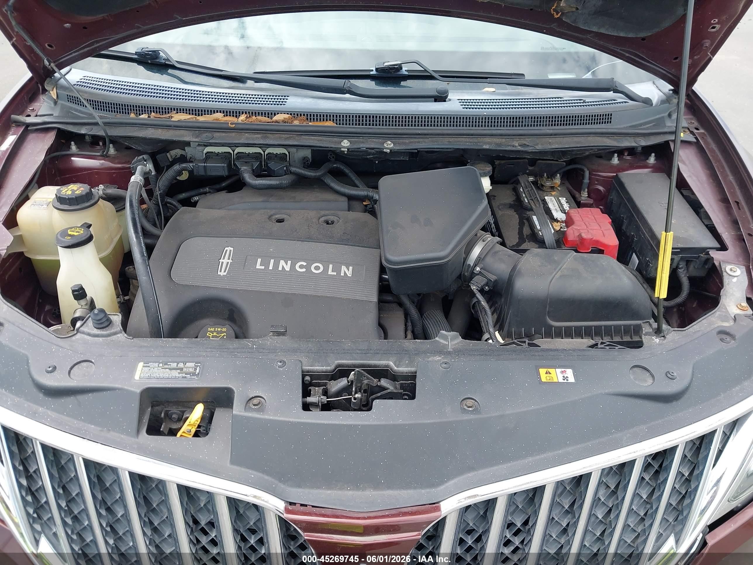 2012 Lincoln Mkx   Maroon vin: 2LMDJ8JK6CBL12971