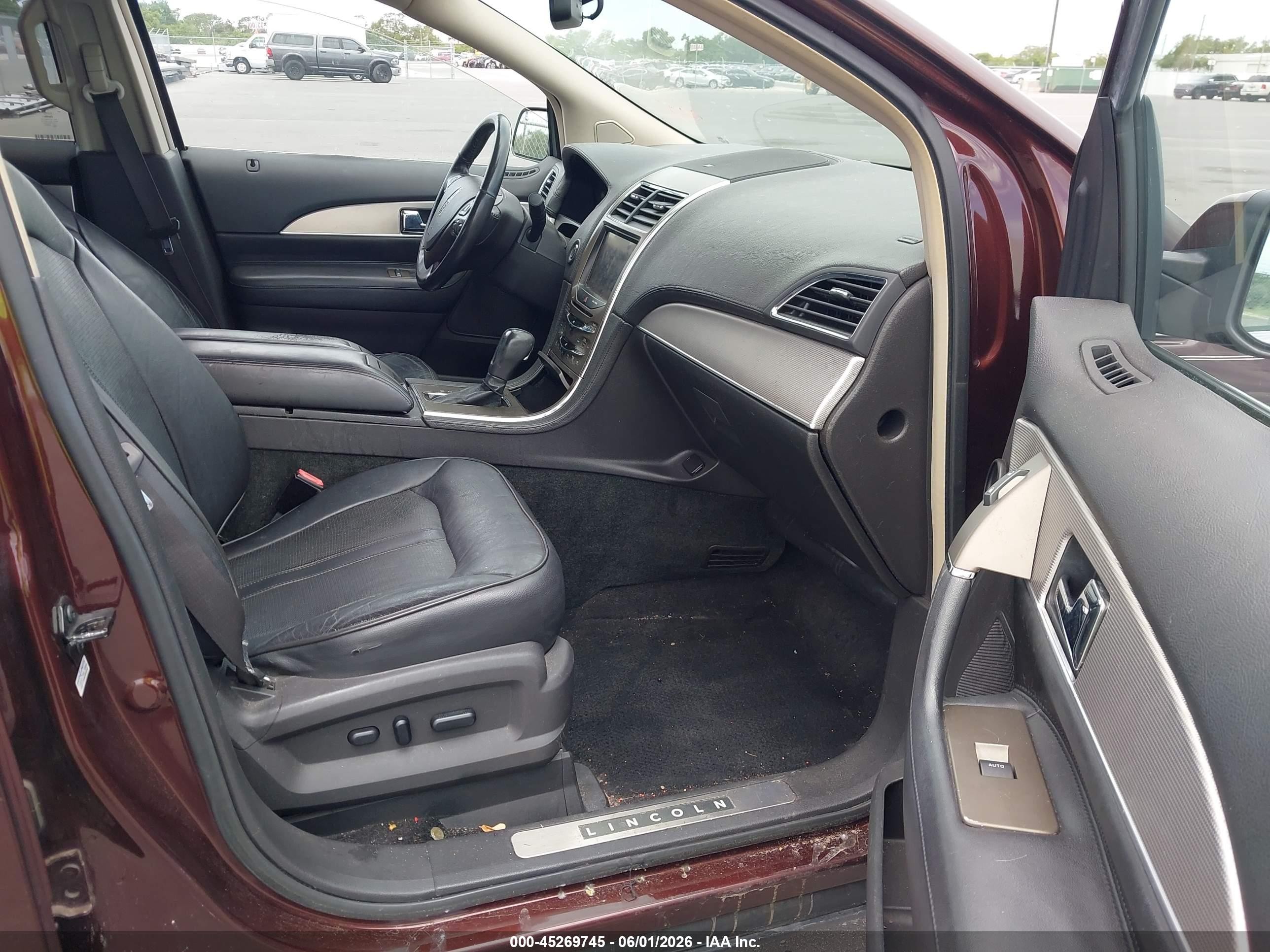 2012 Lincoln Mkx   Maroon vin: 2LMDJ8JK6CBL12971