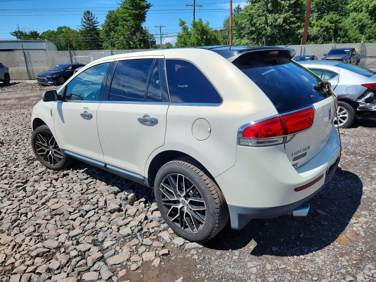 2012 Lincoln Mkx White vin: 2LMDJ8JK6CBL13988
