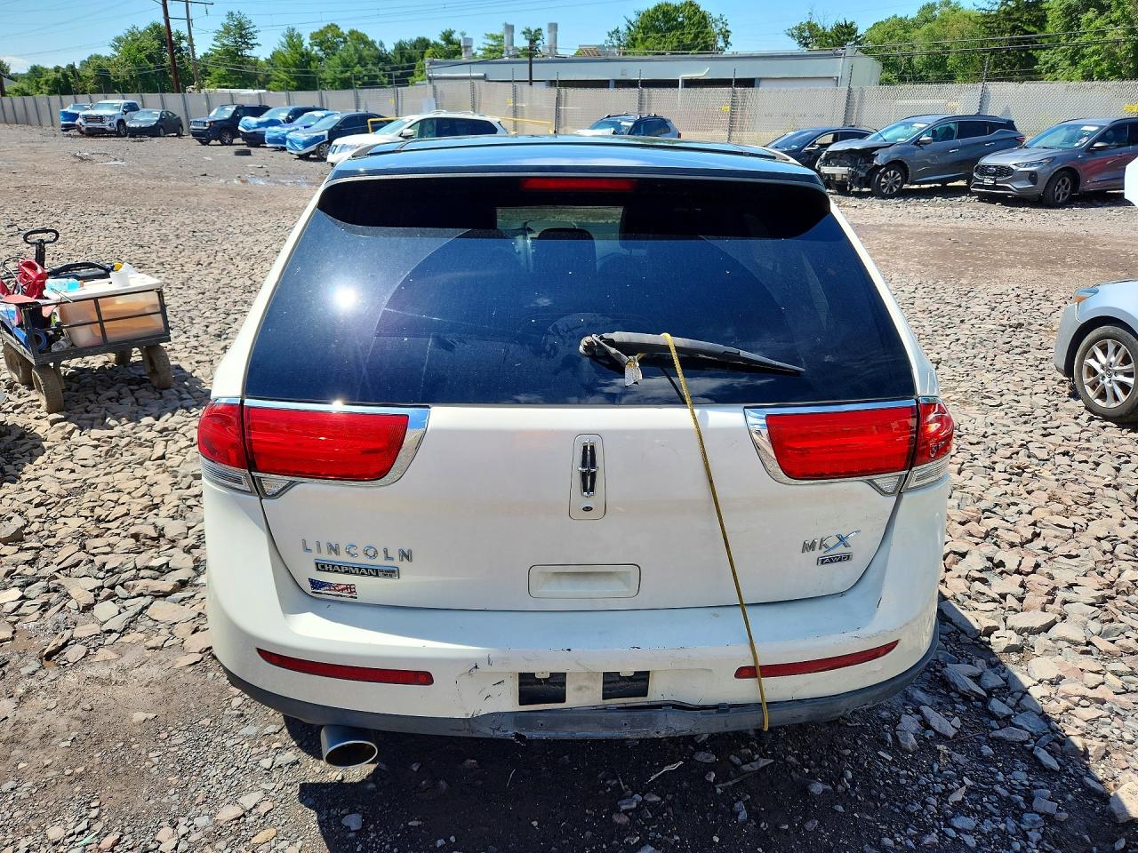 2012 Lincoln Mkx White vin: 2LMDJ8JK6CBL13988