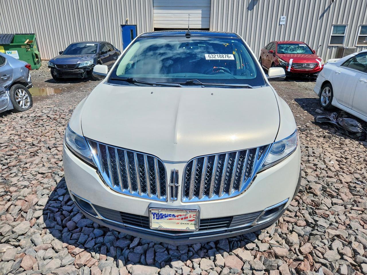 2012 Lincoln Mkx White vin: 2LMDJ8JK6CBL13988