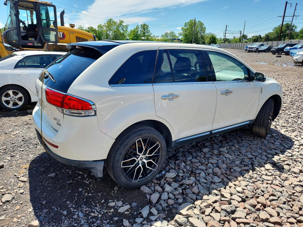 2012 Lincoln Mkx White vin: 2LMDJ8JK6CBL13988