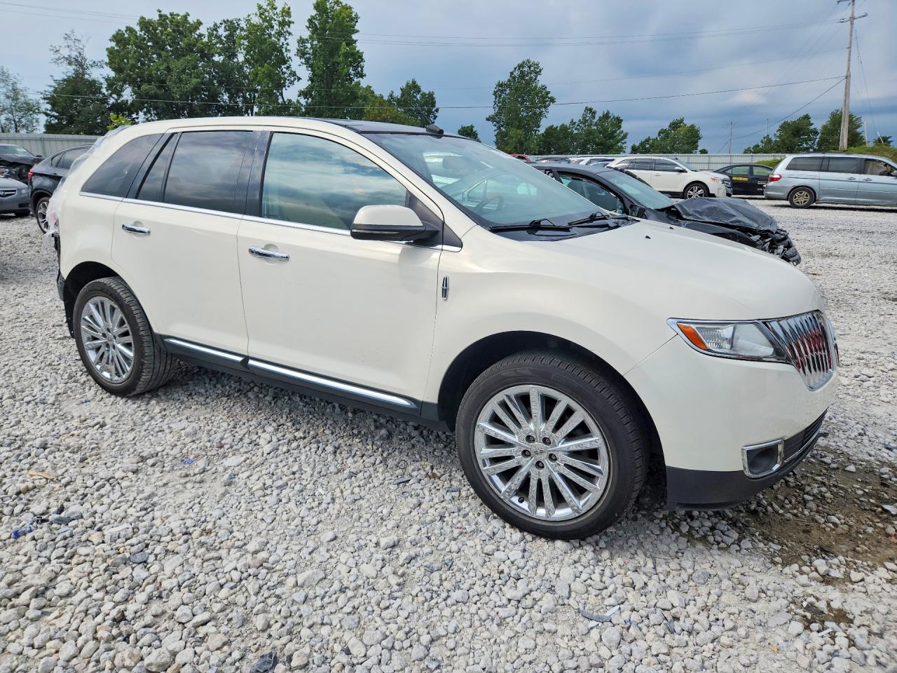 2013 Lincoln Mkx White vin: 2LMDJ8JK6DBL08050