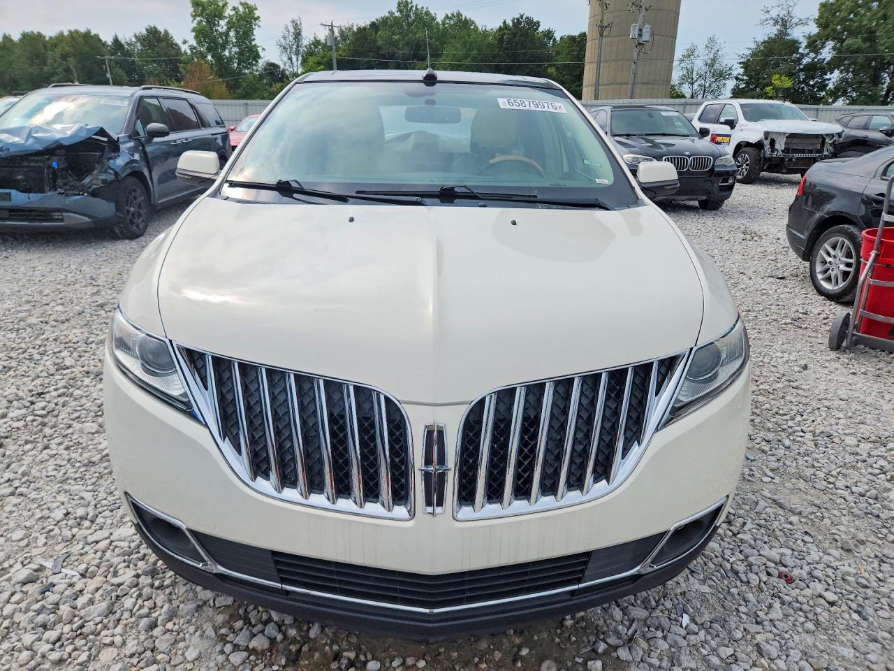 2013 Lincoln Mkx White vin: 2LMDJ8JK6DBL08050