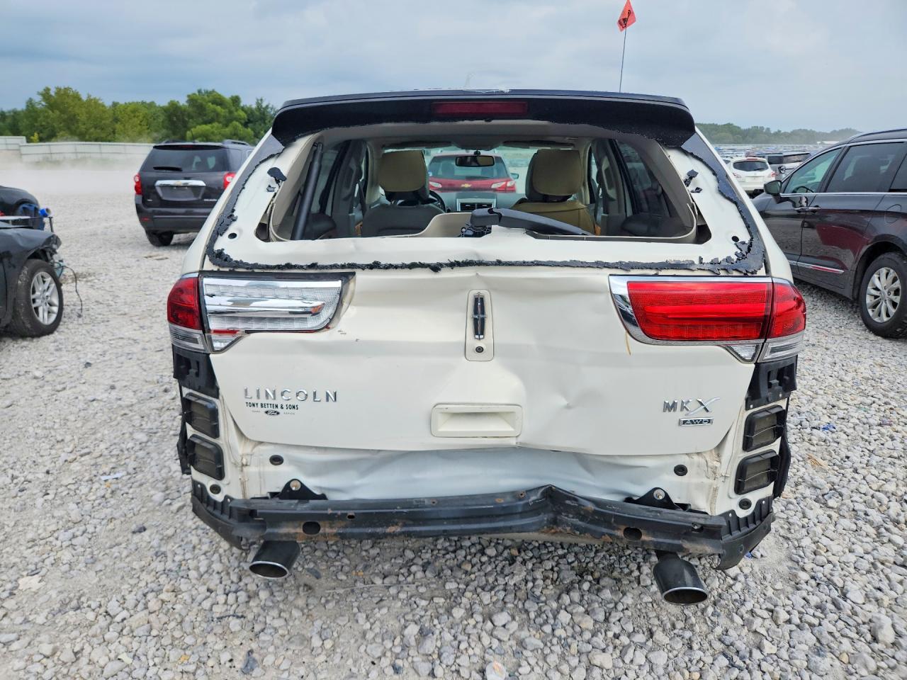 2013 Lincoln Mkx White vin: 2LMDJ8JK6DBL08050