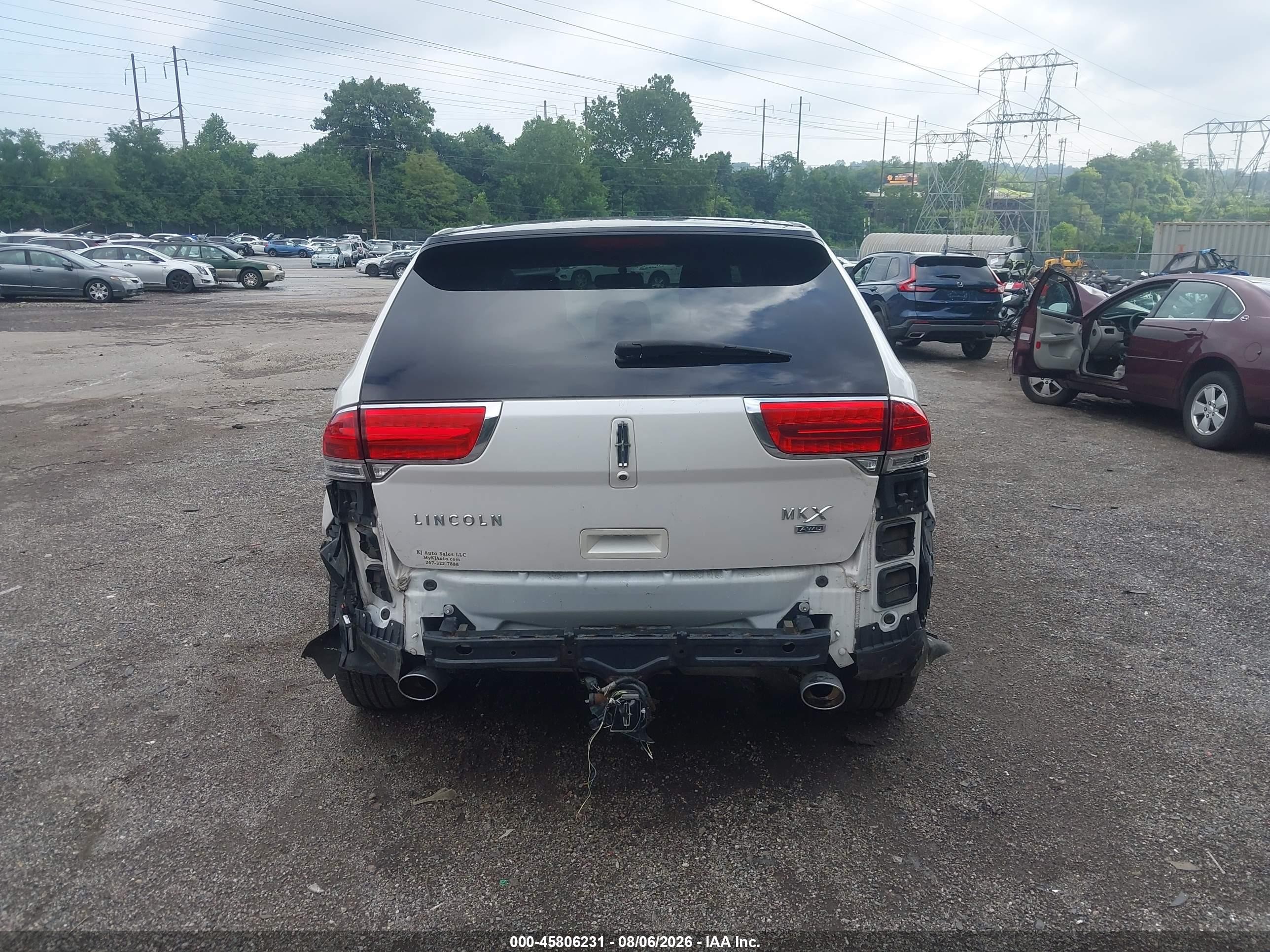 2013 Lincoln Mkx   White vin: 2LMDJ8JK6DBL11188