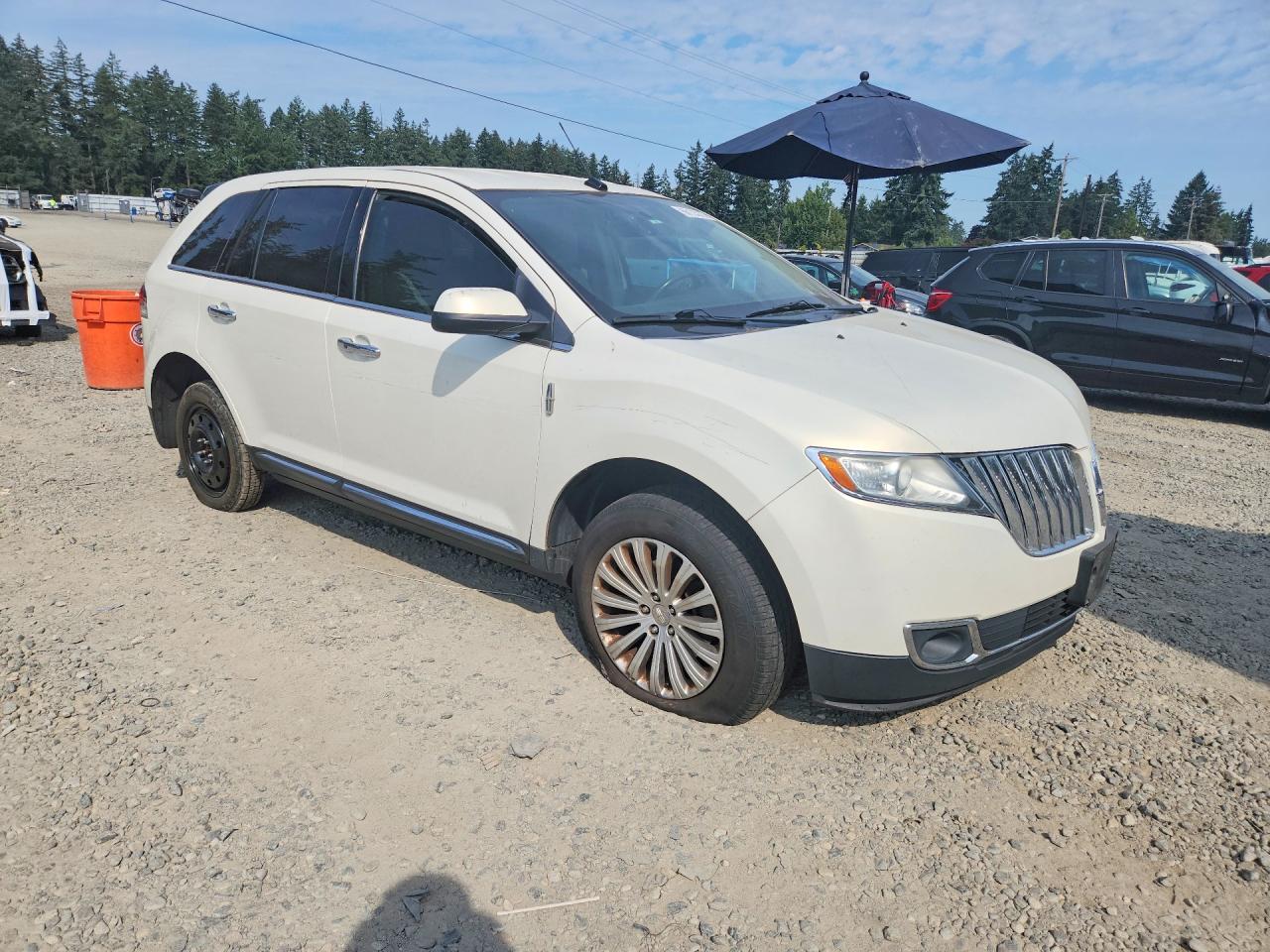2013 Lincoln Mkx White vin: 2LMDJ8JK6DBL32946