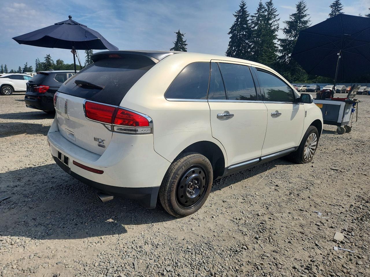 2013 Lincoln Mkx White vin: 2LMDJ8JK6DBL32946