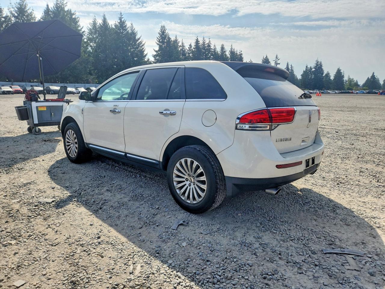 2013 Lincoln Mkx White vin: 2LMDJ8JK6DBL32946