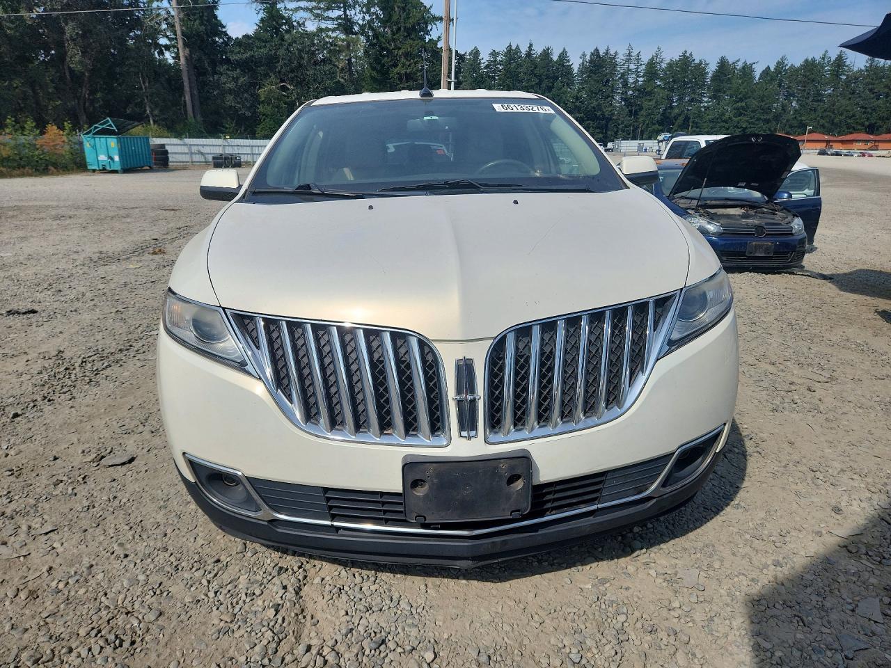 2013 Lincoln Mkx White vin: 2LMDJ8JK6DBL32946